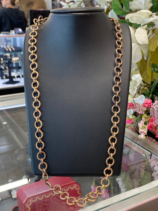 14k Yellow Gold Link Chain