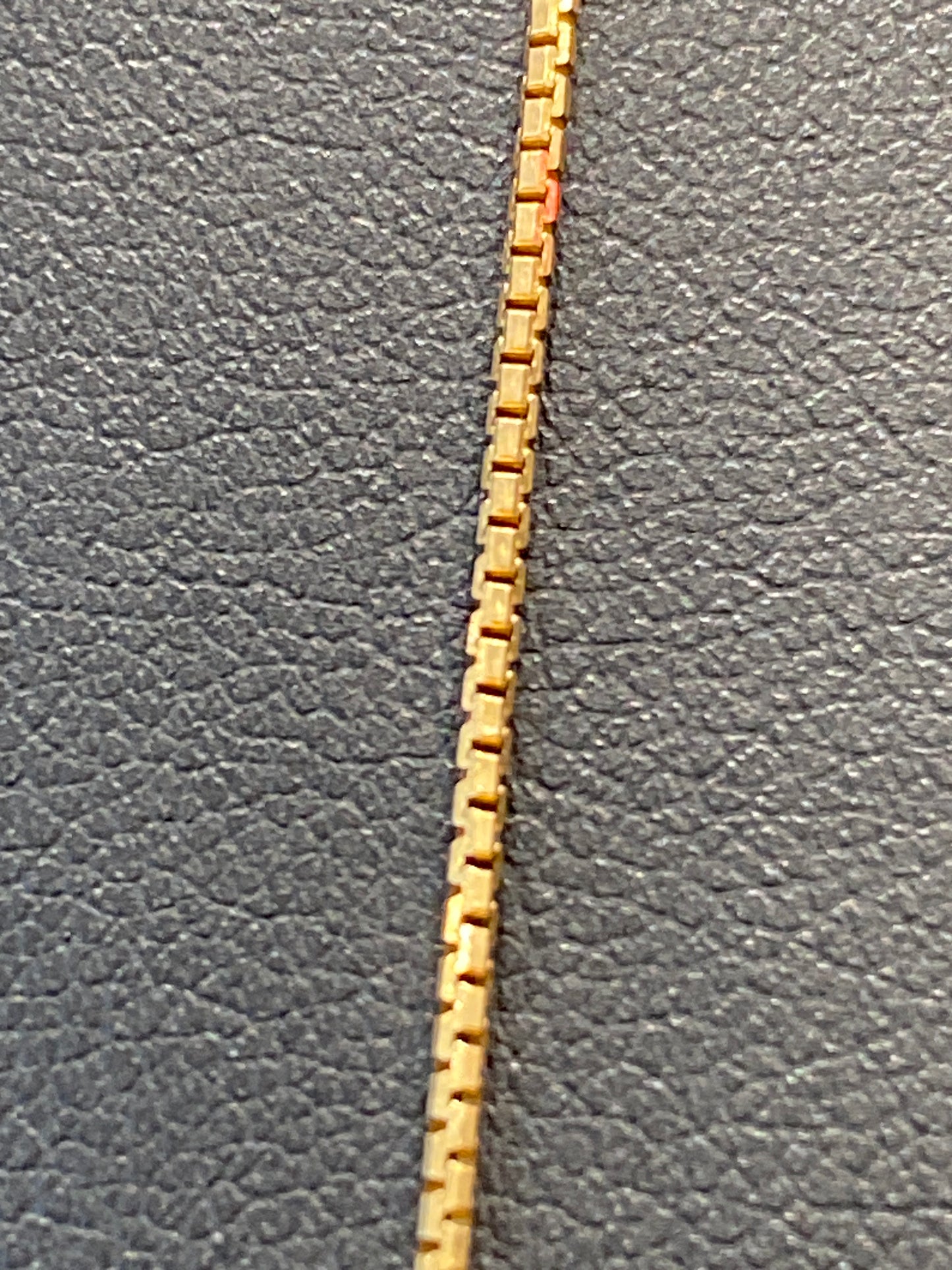 14k Yellow Gold Box Link Chain