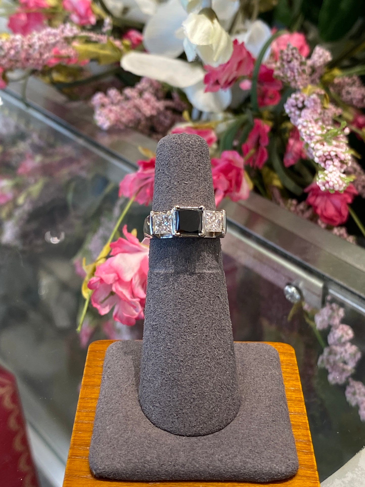 14k White Gold Engagement Ring