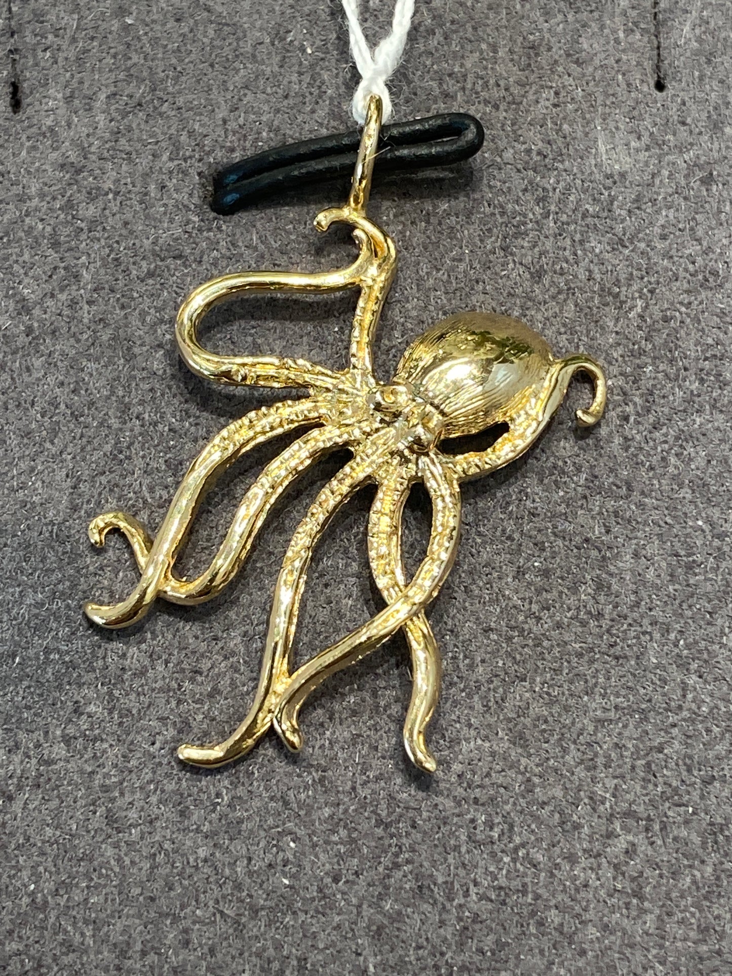 14k Yellow Gold Octopus Pendant