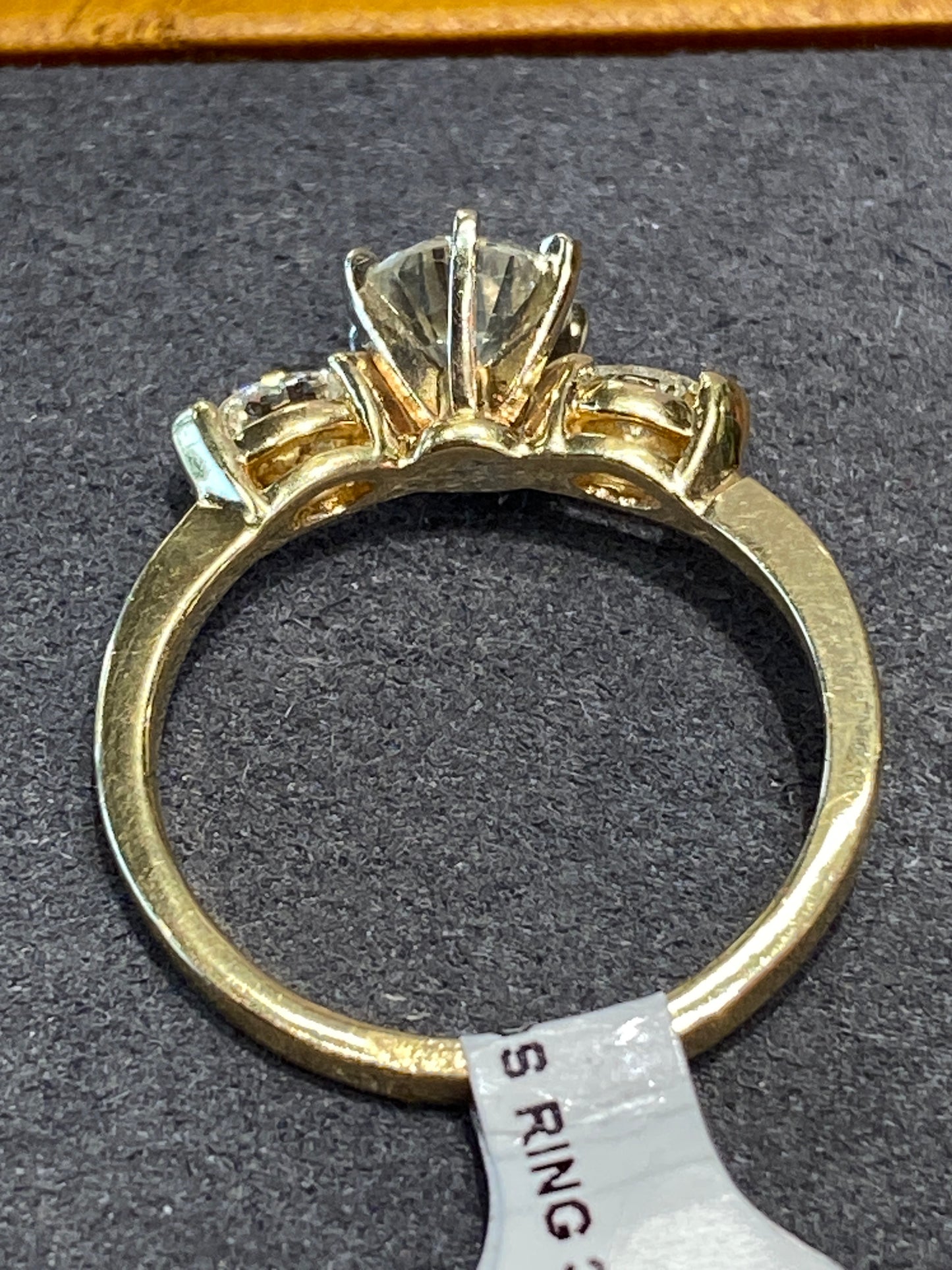 14k Yellow Gold Diamond Engagement Ring