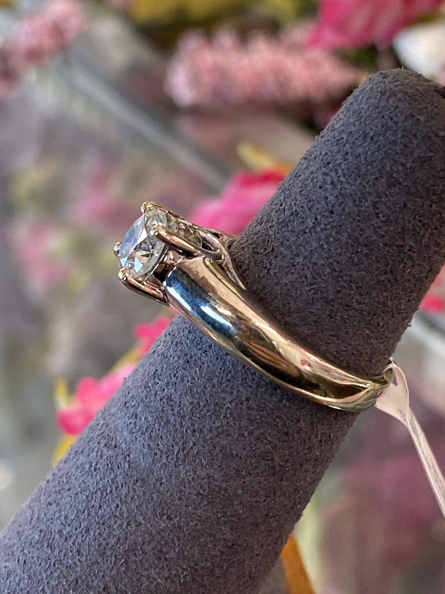 14k White Gold Diamond Engagement Ring