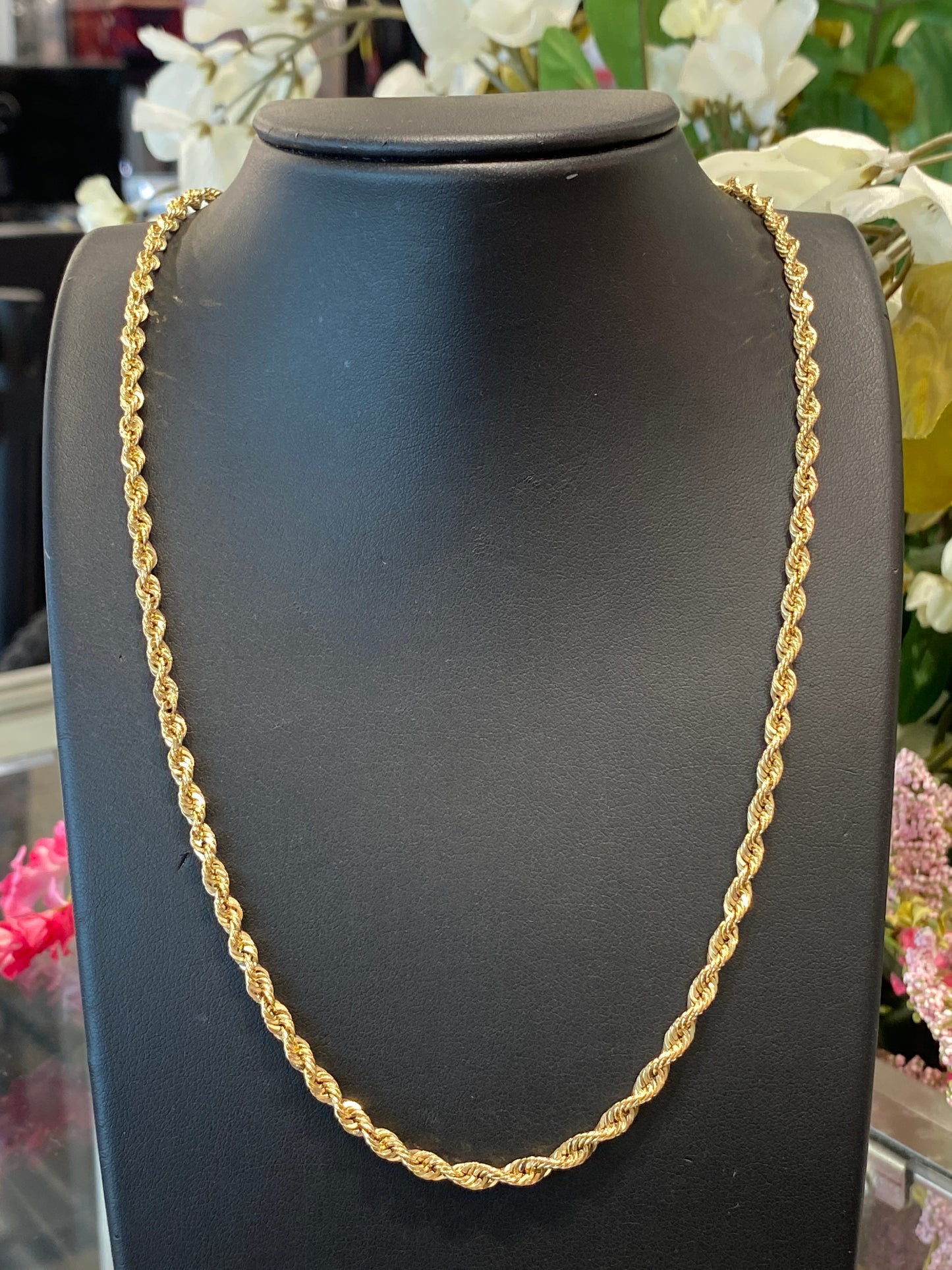 14k Yellow Gold Rope Chain