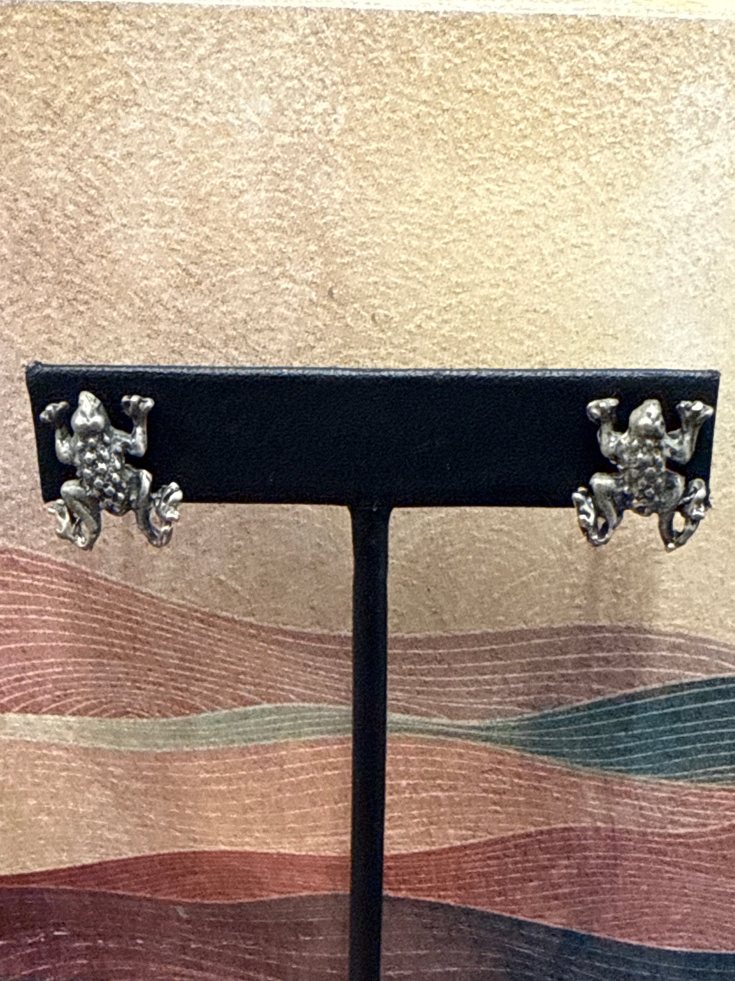 Silver earrings
