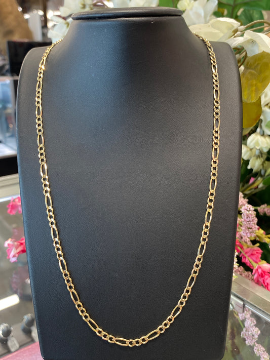 14k Yellow Gold Fígaro Chain