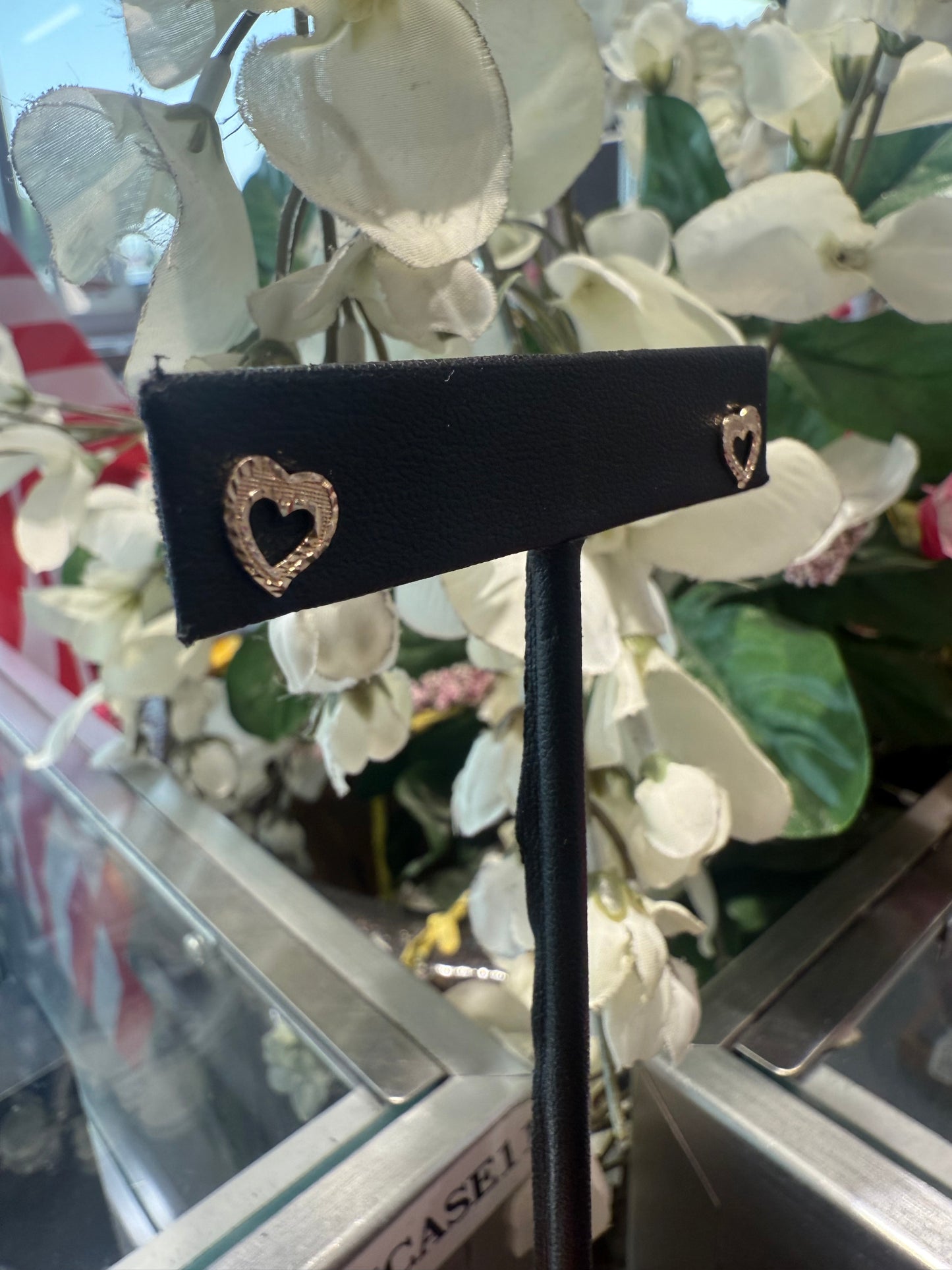 Gold earrings