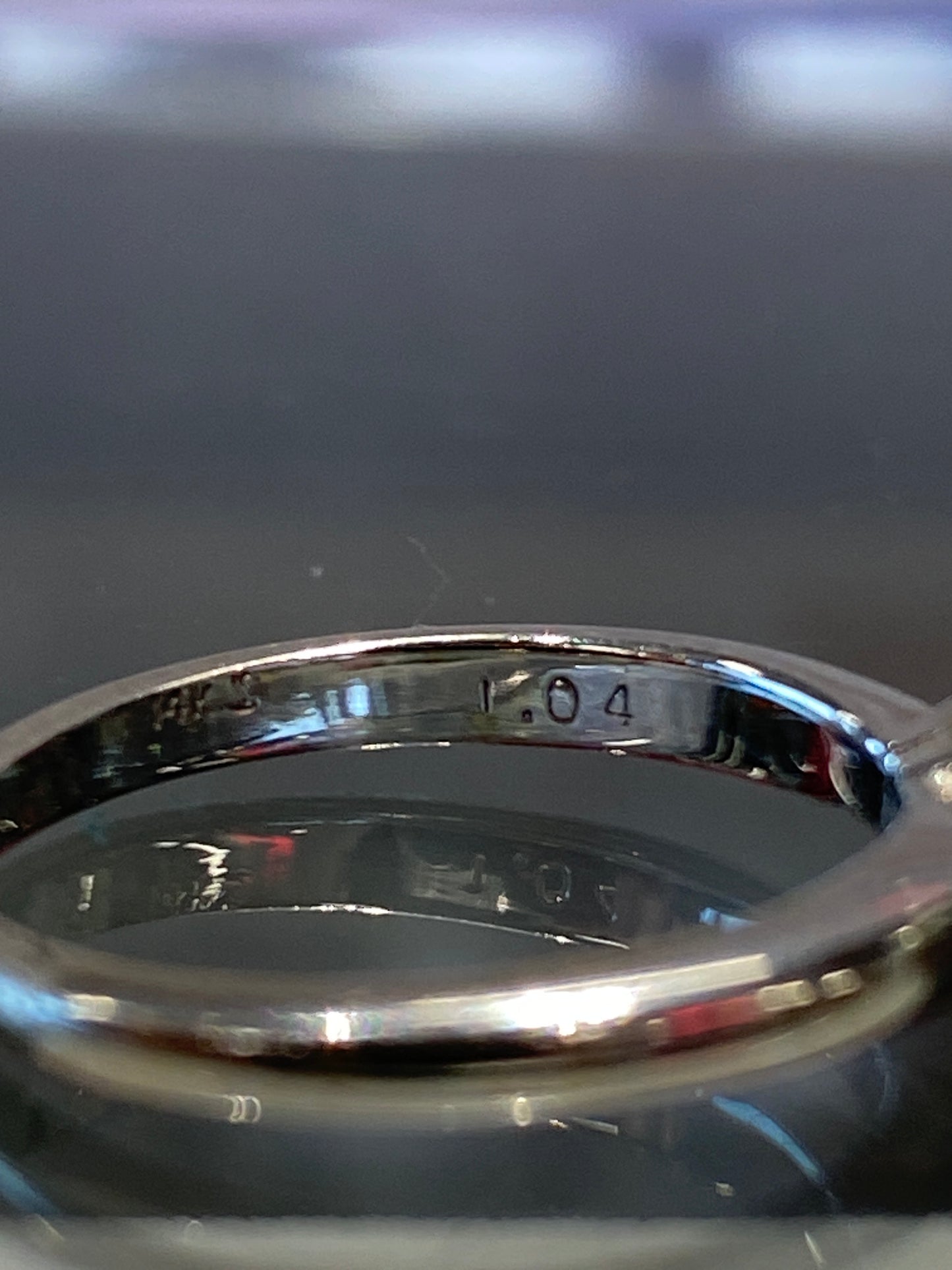 14k White Gold Diamond Engagement Ring