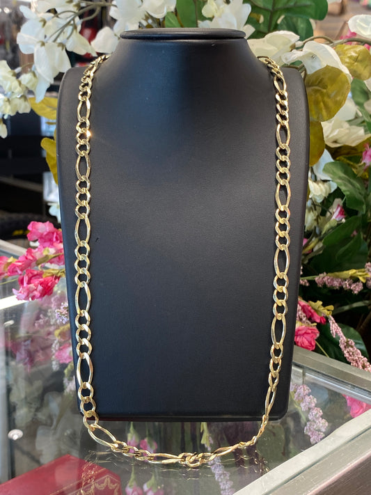 10k Yellow Gold Fígaro Chain
