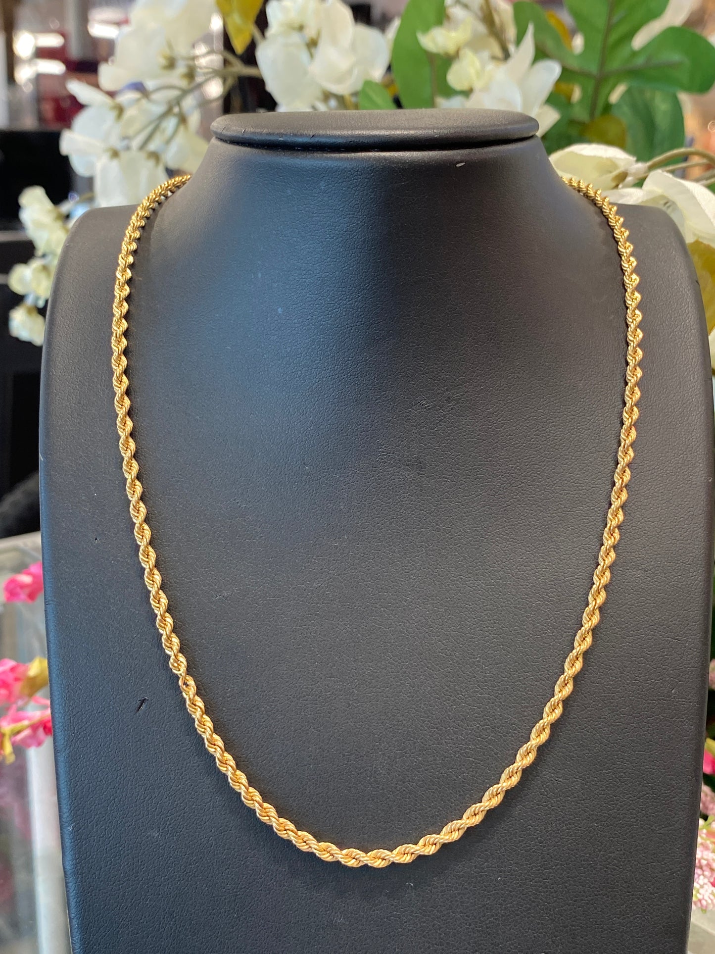 14k Yellow Gold Rope Chain
