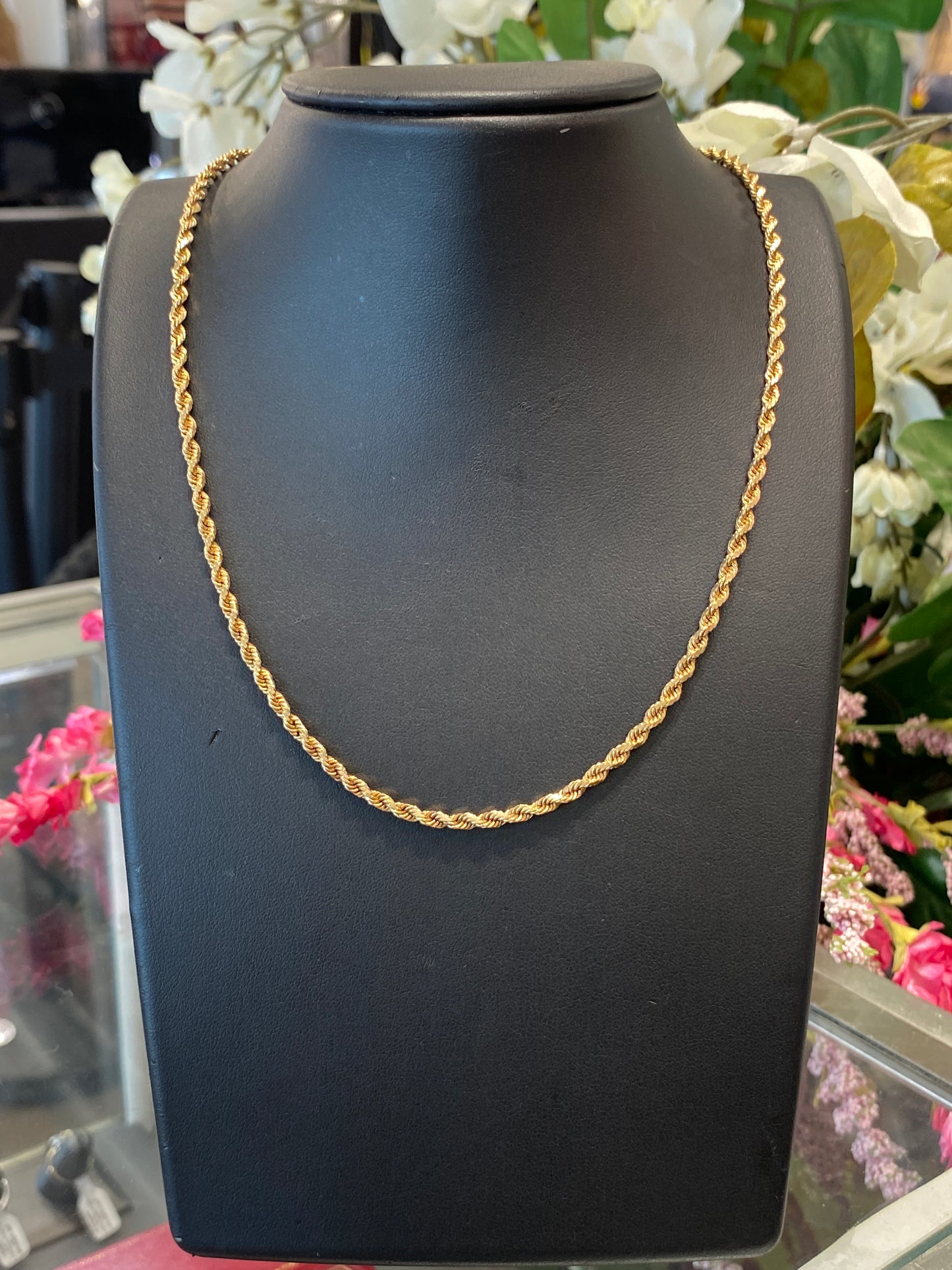 14k Yellow Gold Rope Chain