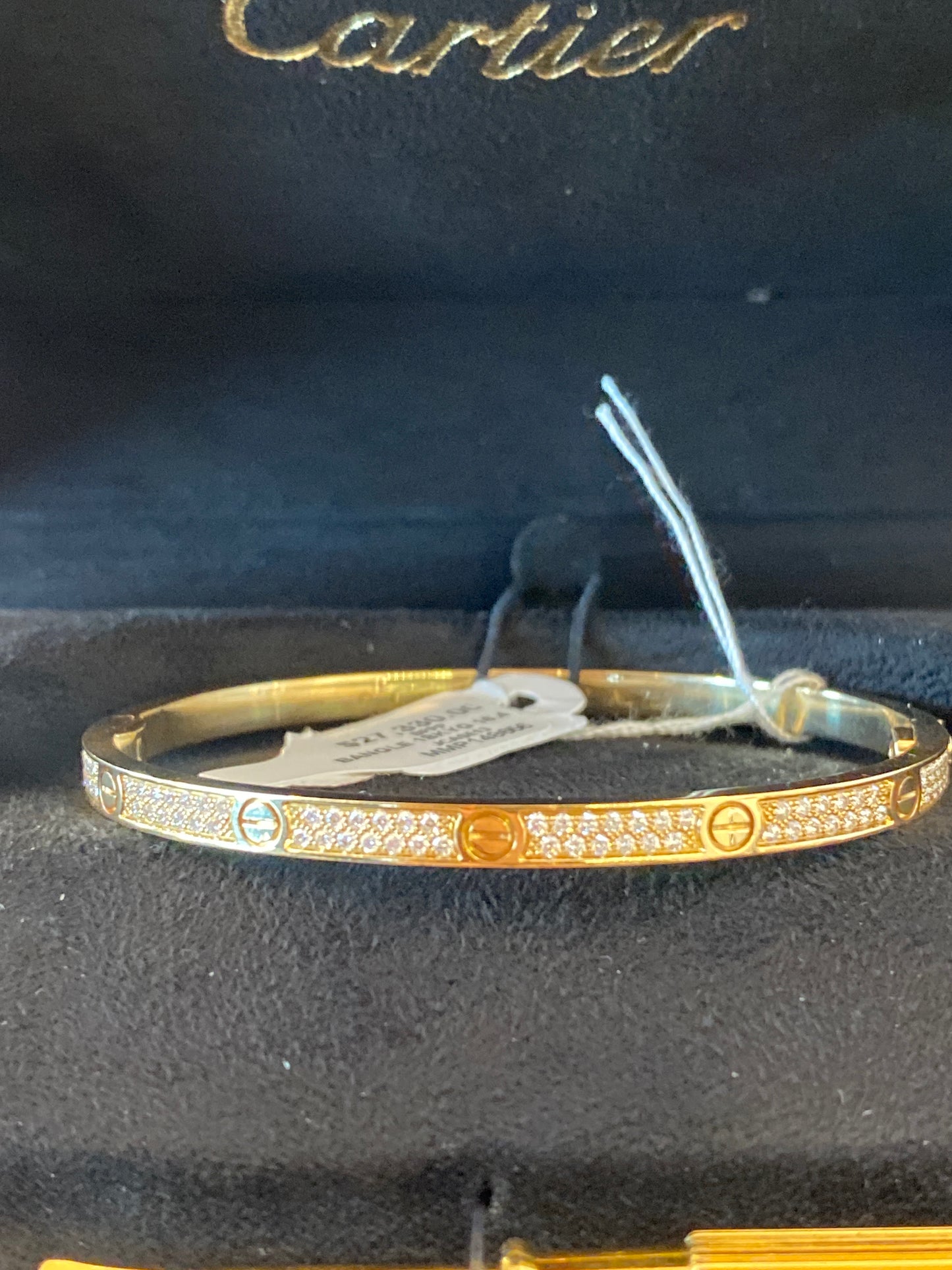 18k Yellow Gold Cartier Love Bracelet With Diamonds