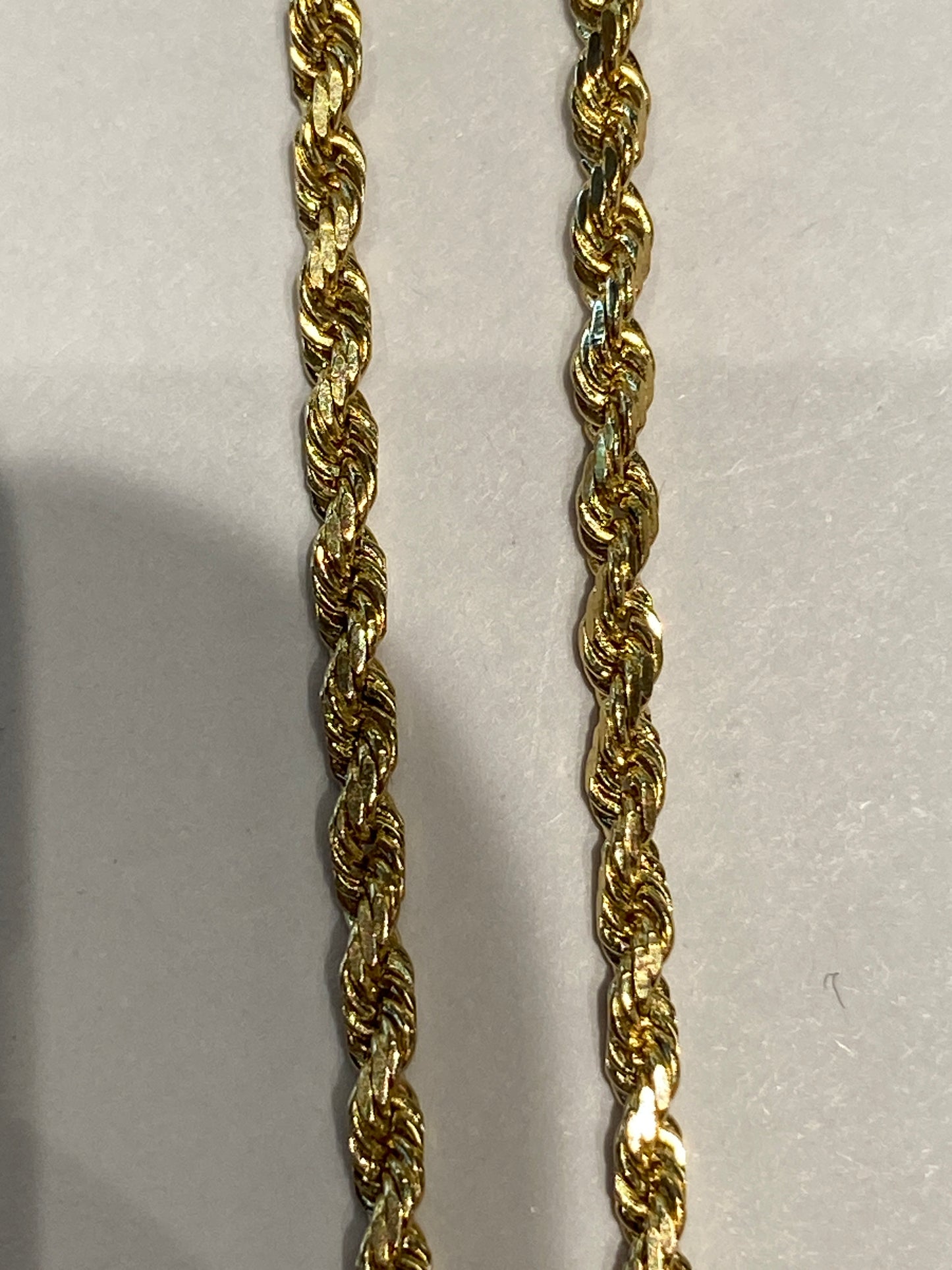 14k Yellow Gold Rope Chain