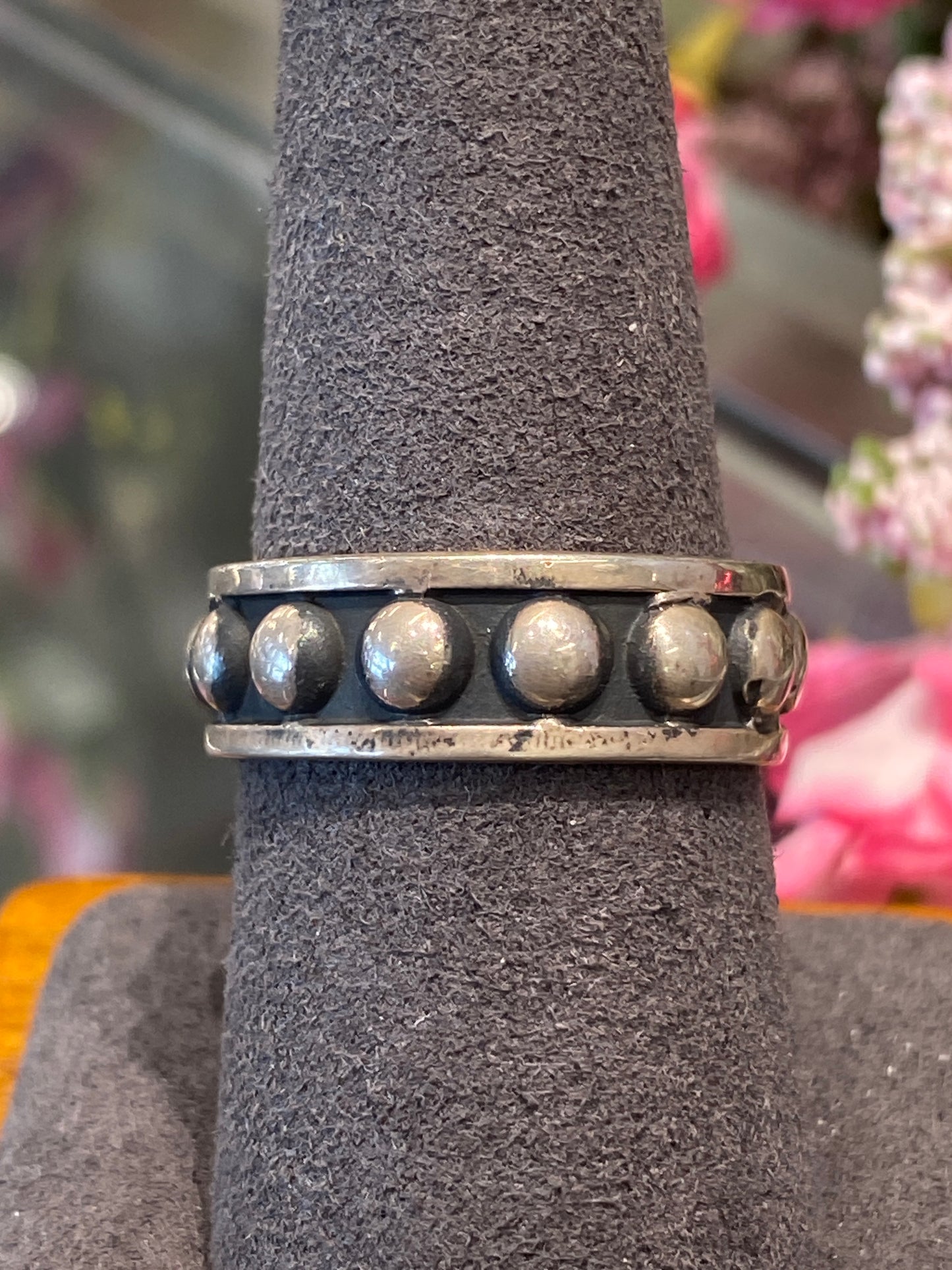 Silver Ring With Design