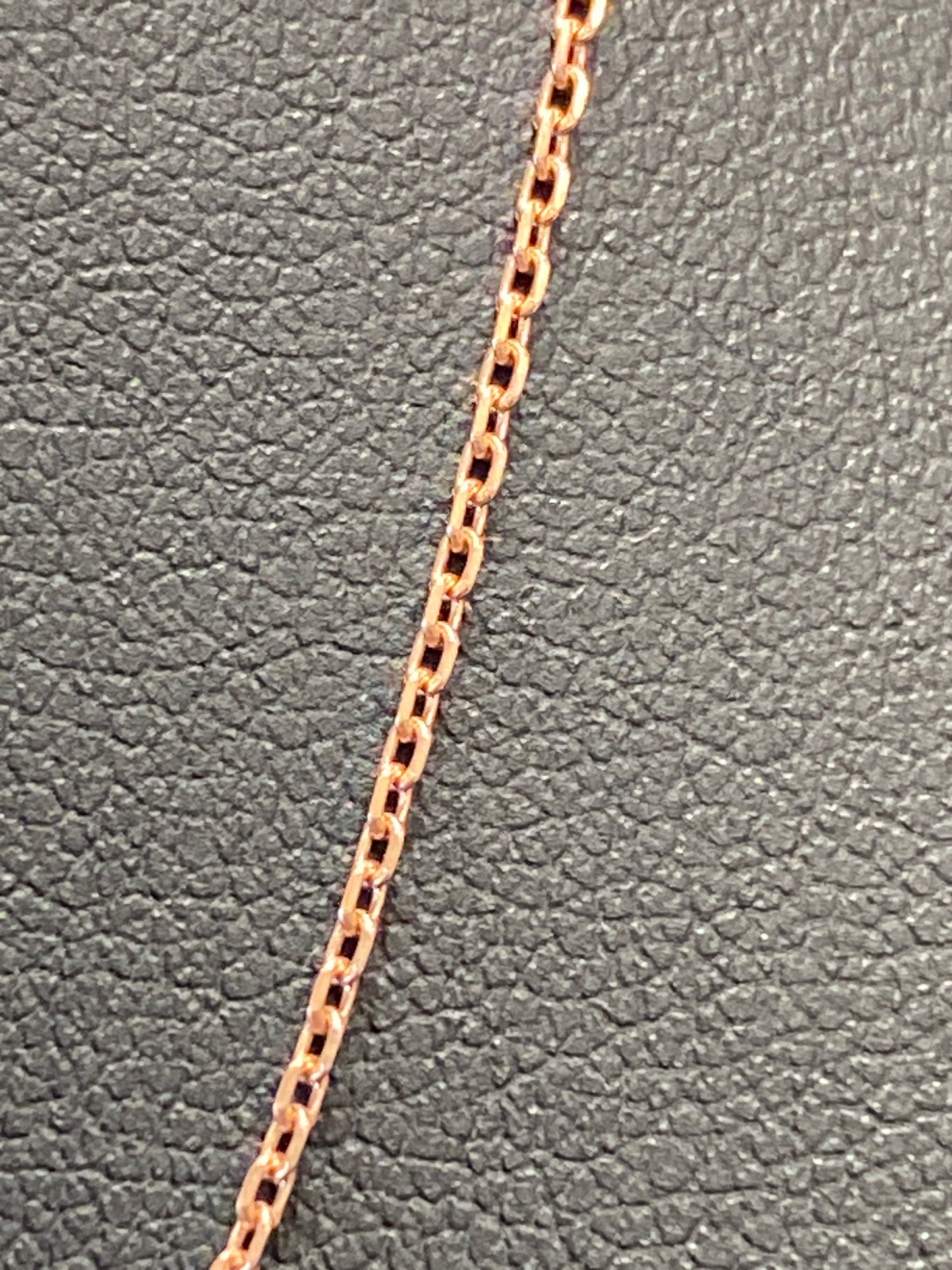 Silver Link Chain W/ Rose Gold Plating