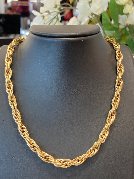 14k Yellow Gold Rope Chain
