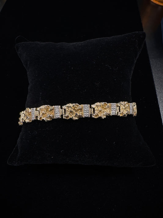 Gold Nugget Bracelet