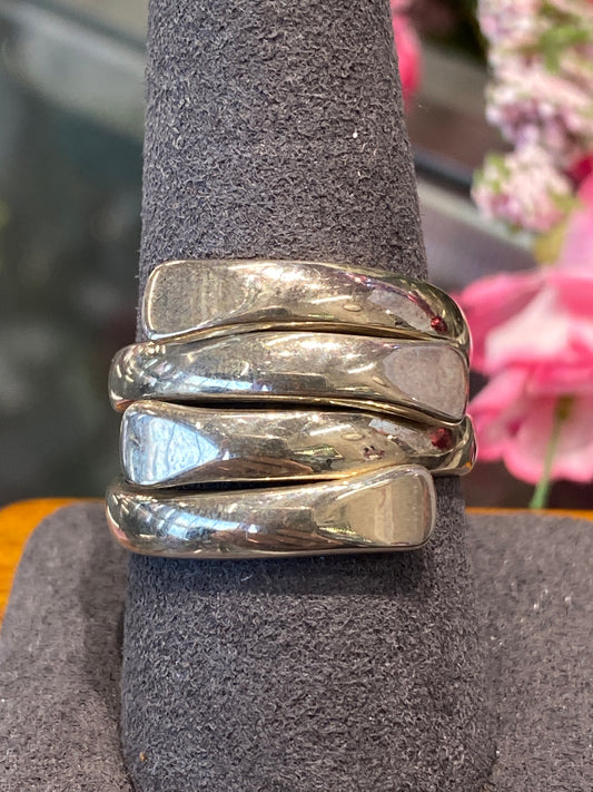 Silver Ring With Design