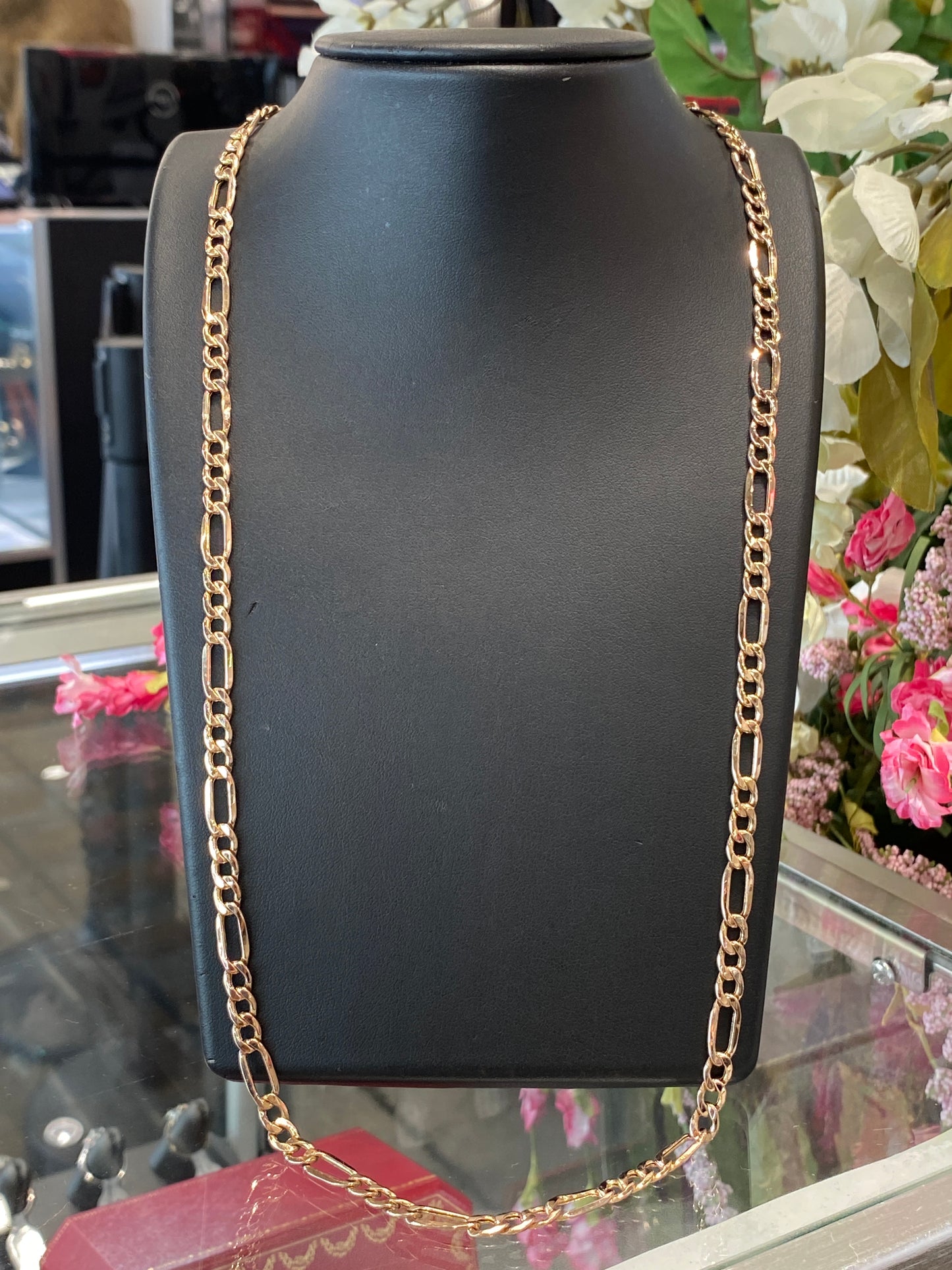 10k Rose Gold Fígaro Chain