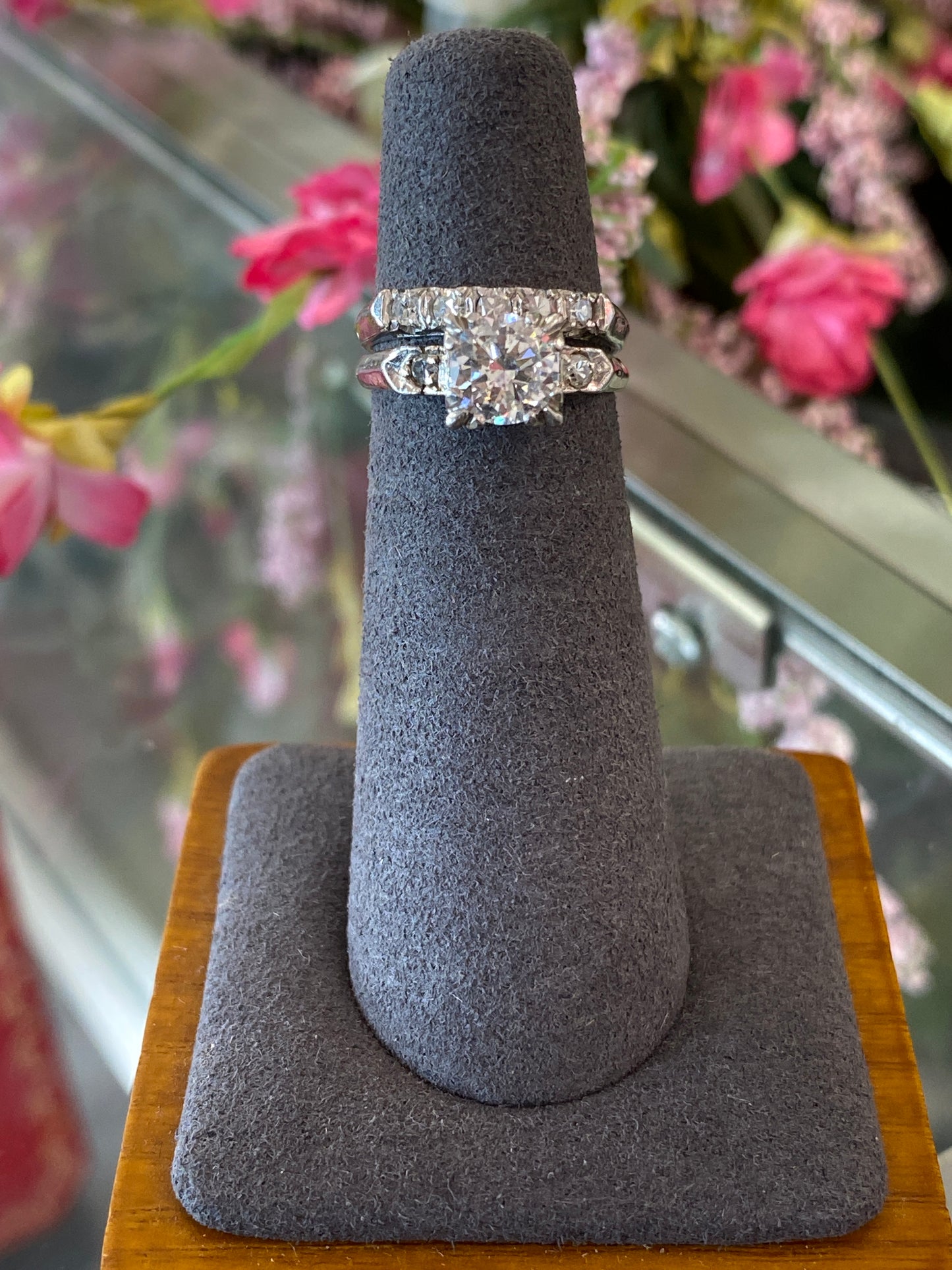 Platinum Diamond Wedding Set