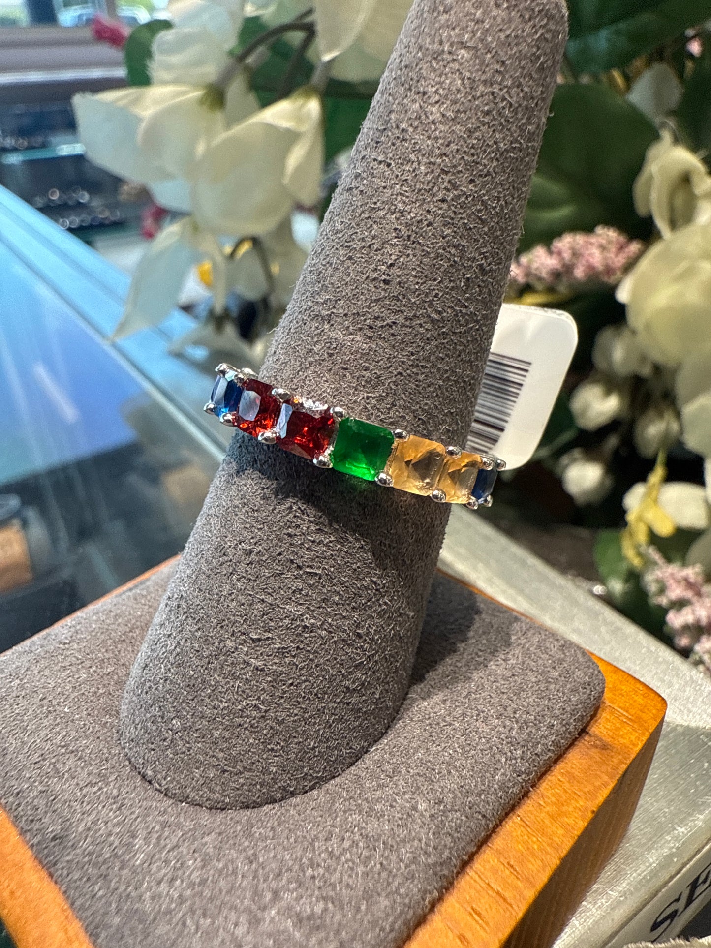 Silver eternity ring