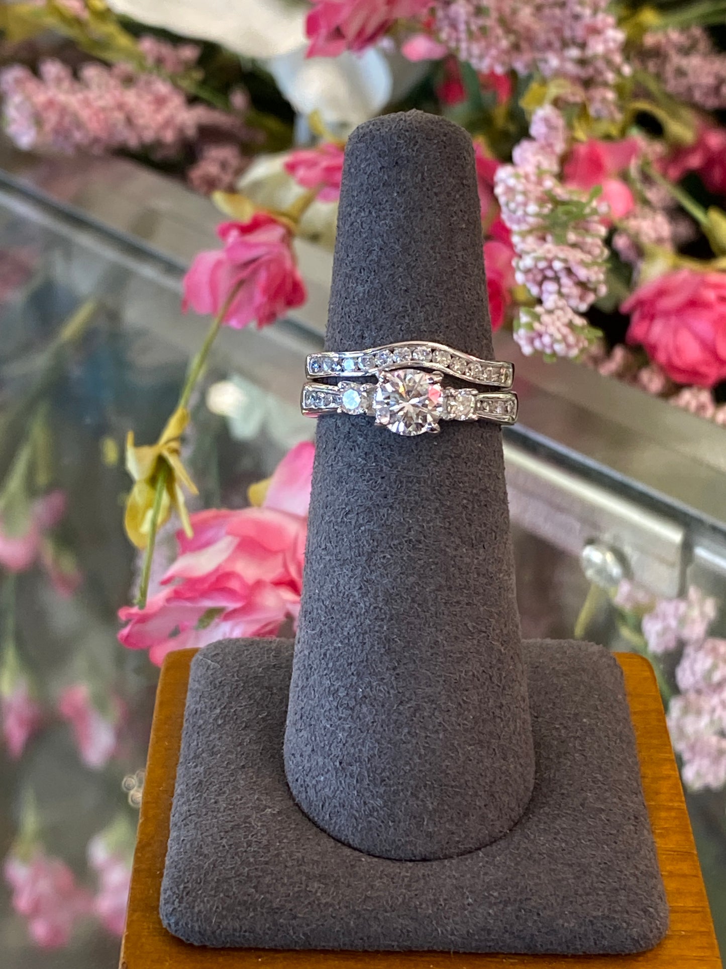 14k White Gold Diamond Engagement Ring