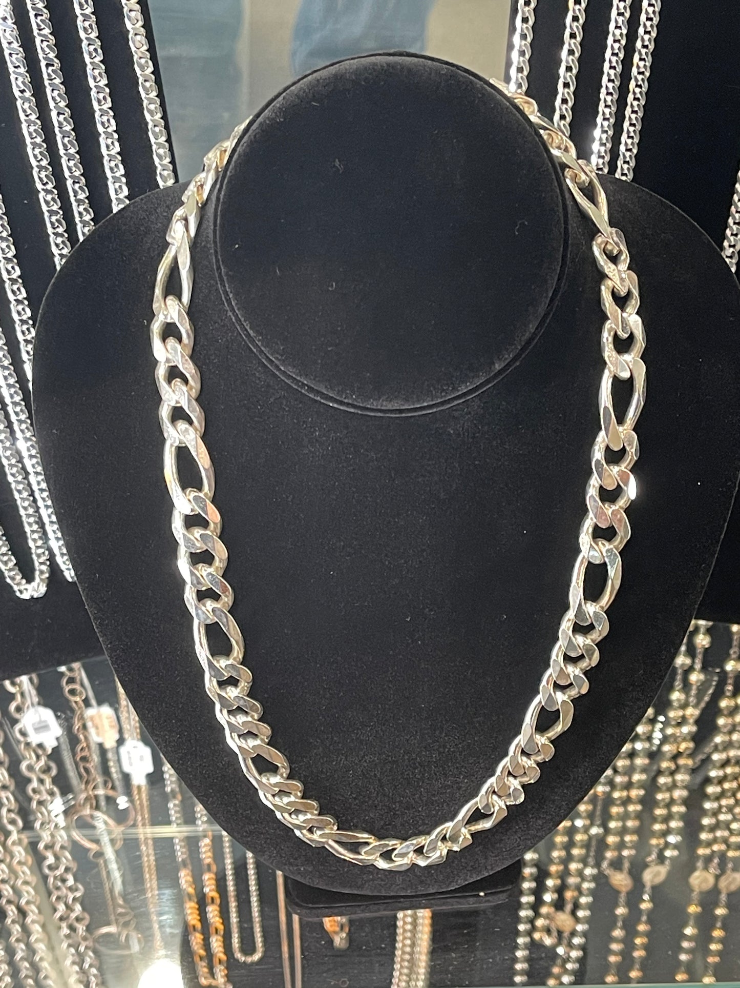 Sterling Silver Figaro Chain (145985) MMP