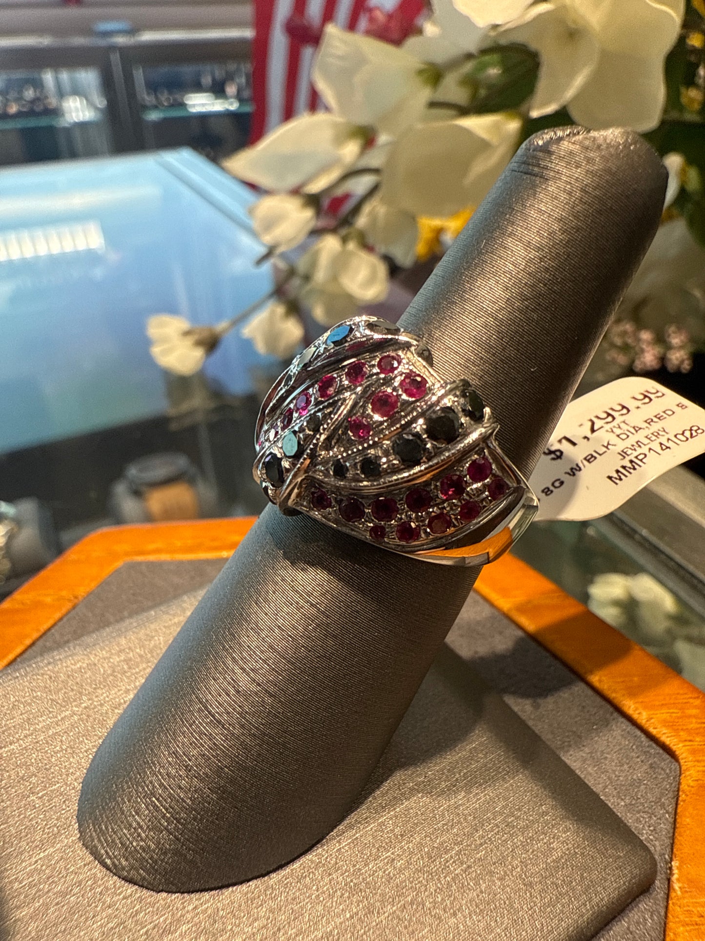 White gold ring