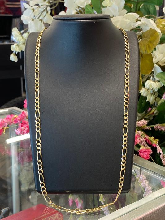 14k Yellow Gold Fígaro Chain