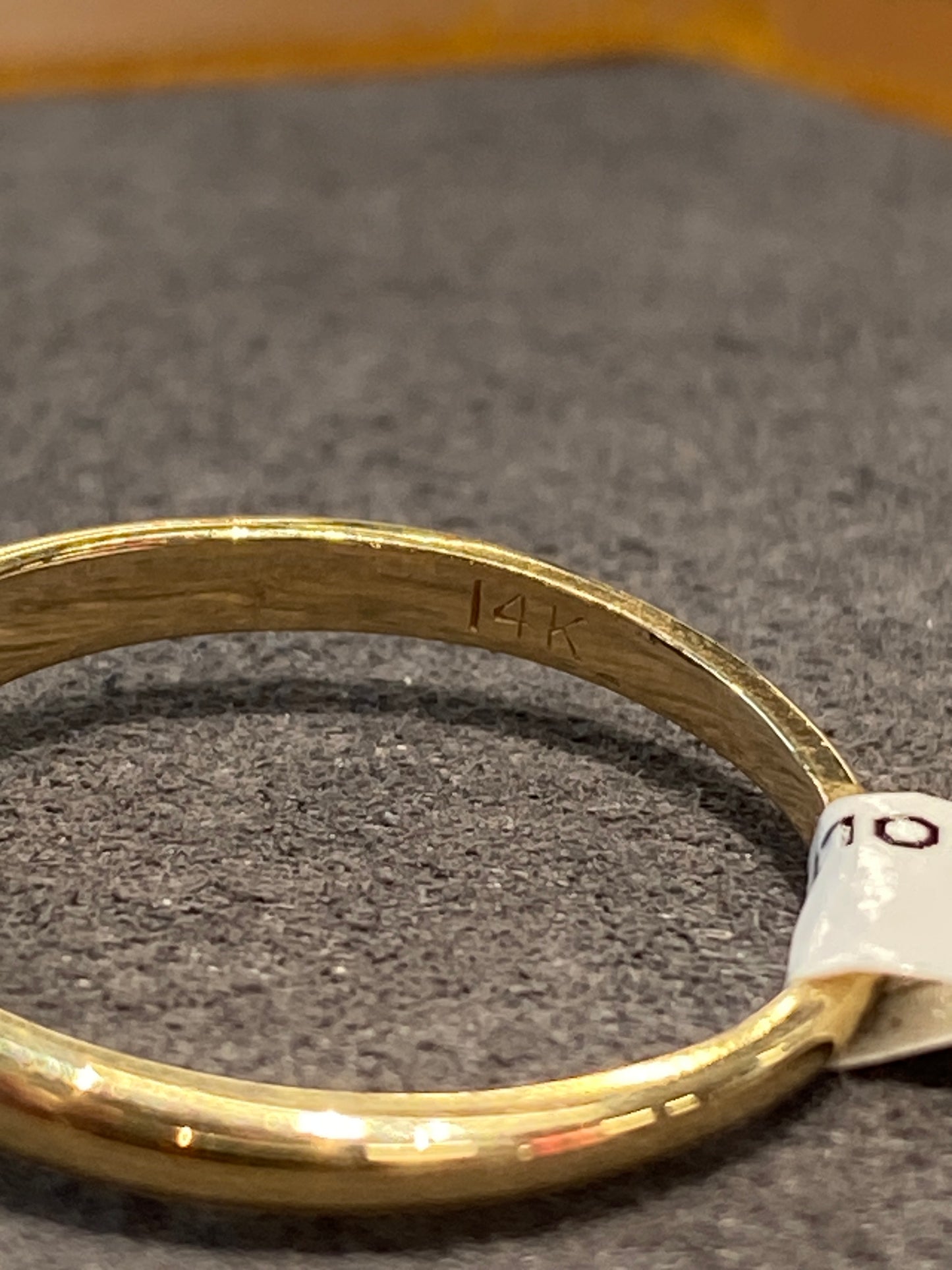 14k Yellow Gold Diamond Engagement Ring