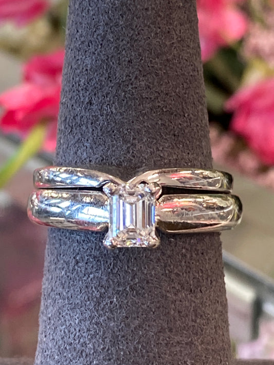 Platinum Diamond Wedding Set