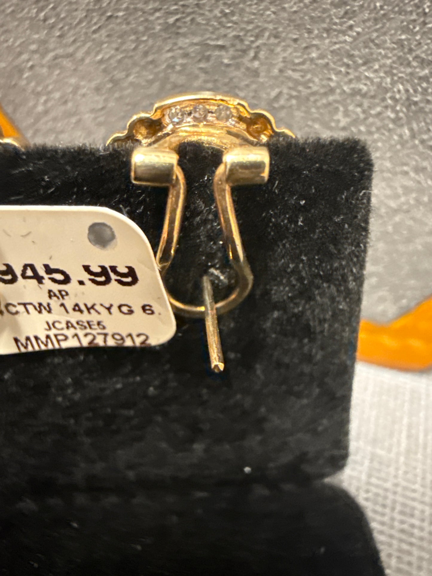 Gold earrings