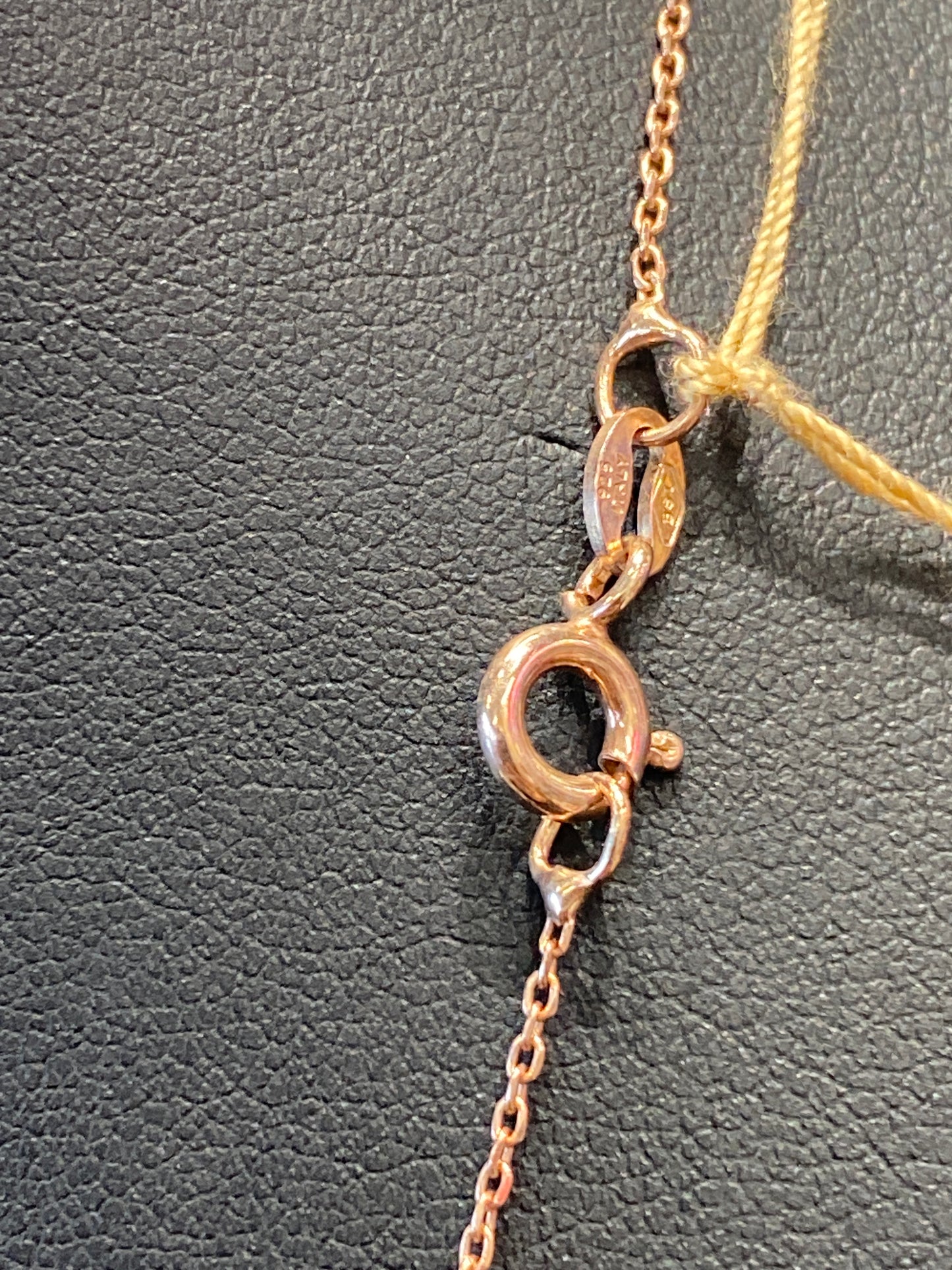 Silver Link Chain W/Rose Gold Plating