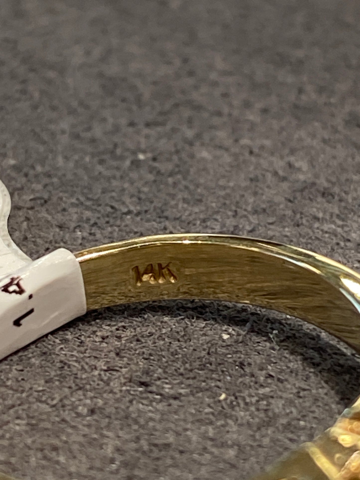 14k Yellow Gold Diamond Engagement Ring