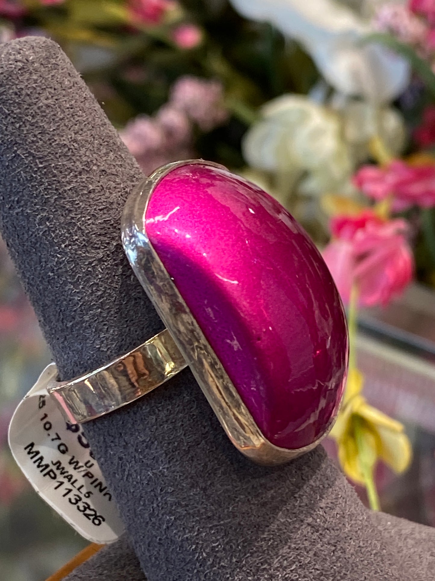 Silver Ring With Colored Stone