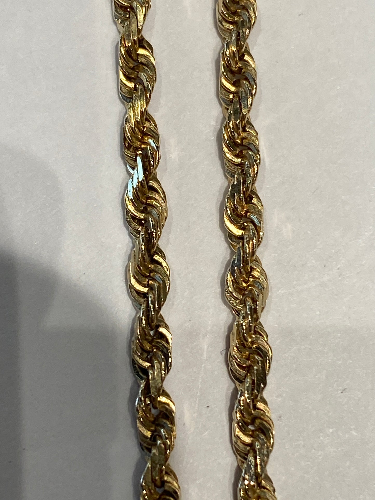 14k Yellow Gold Rope Chain