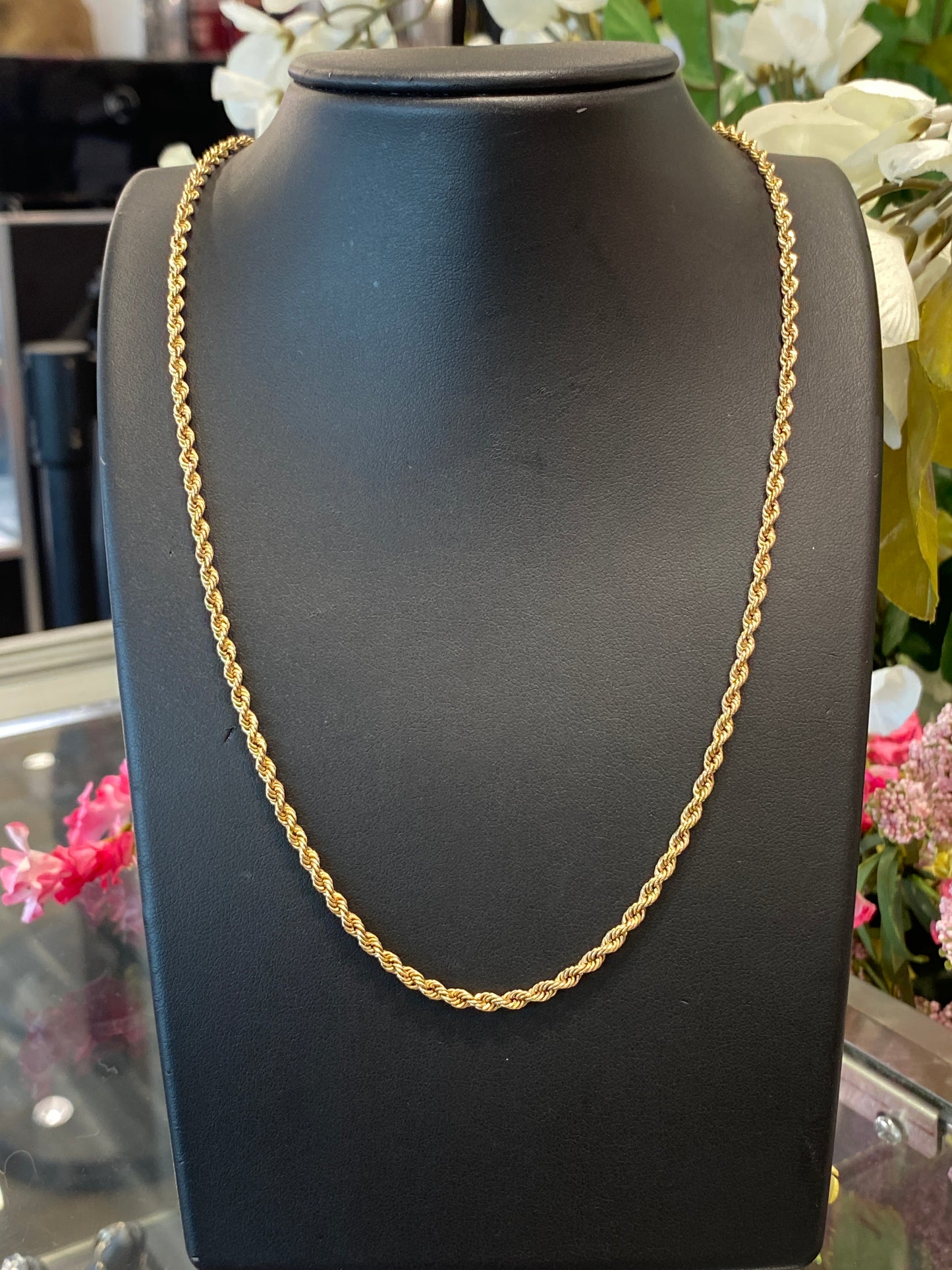 14k Yellow Gold Rope Chain