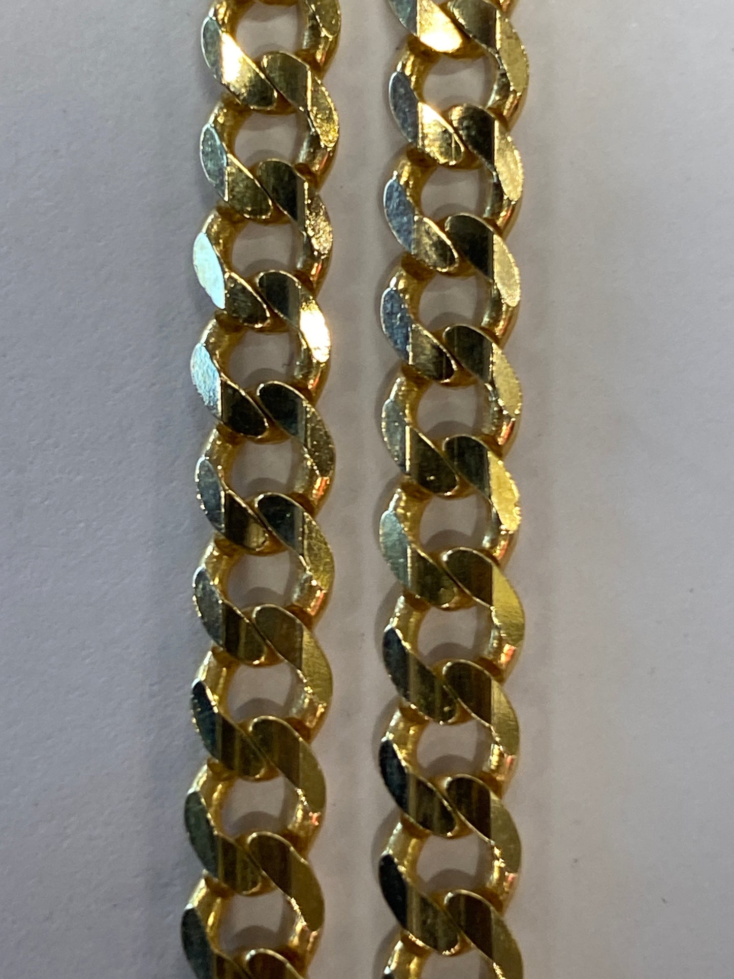 18k Yellow Gold Curb Link Chain
