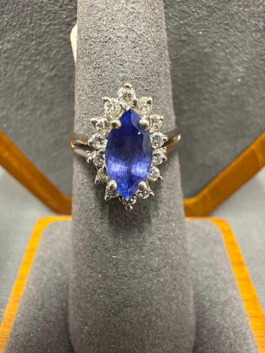 White gold ring