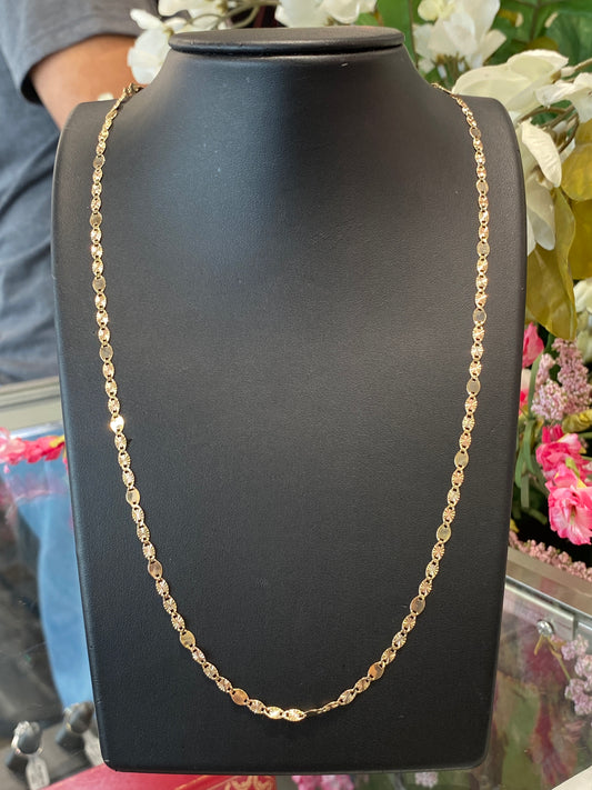14k Tri Gold Gucci Style Chain