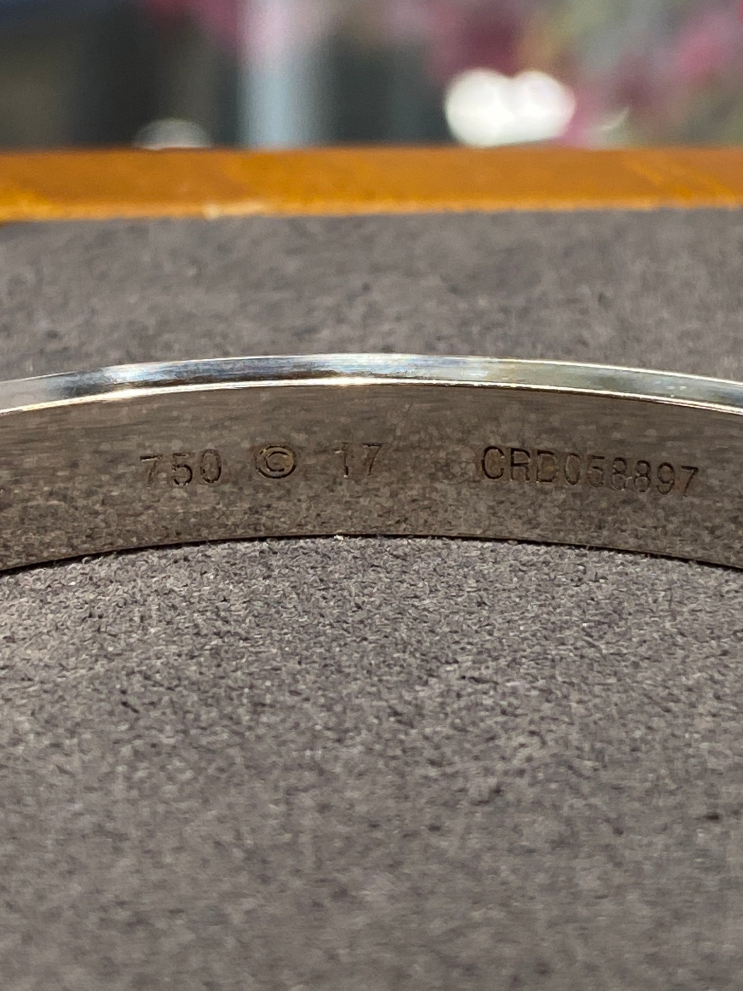 18k White Gold Cartier Love Bracelet With Diamonds
