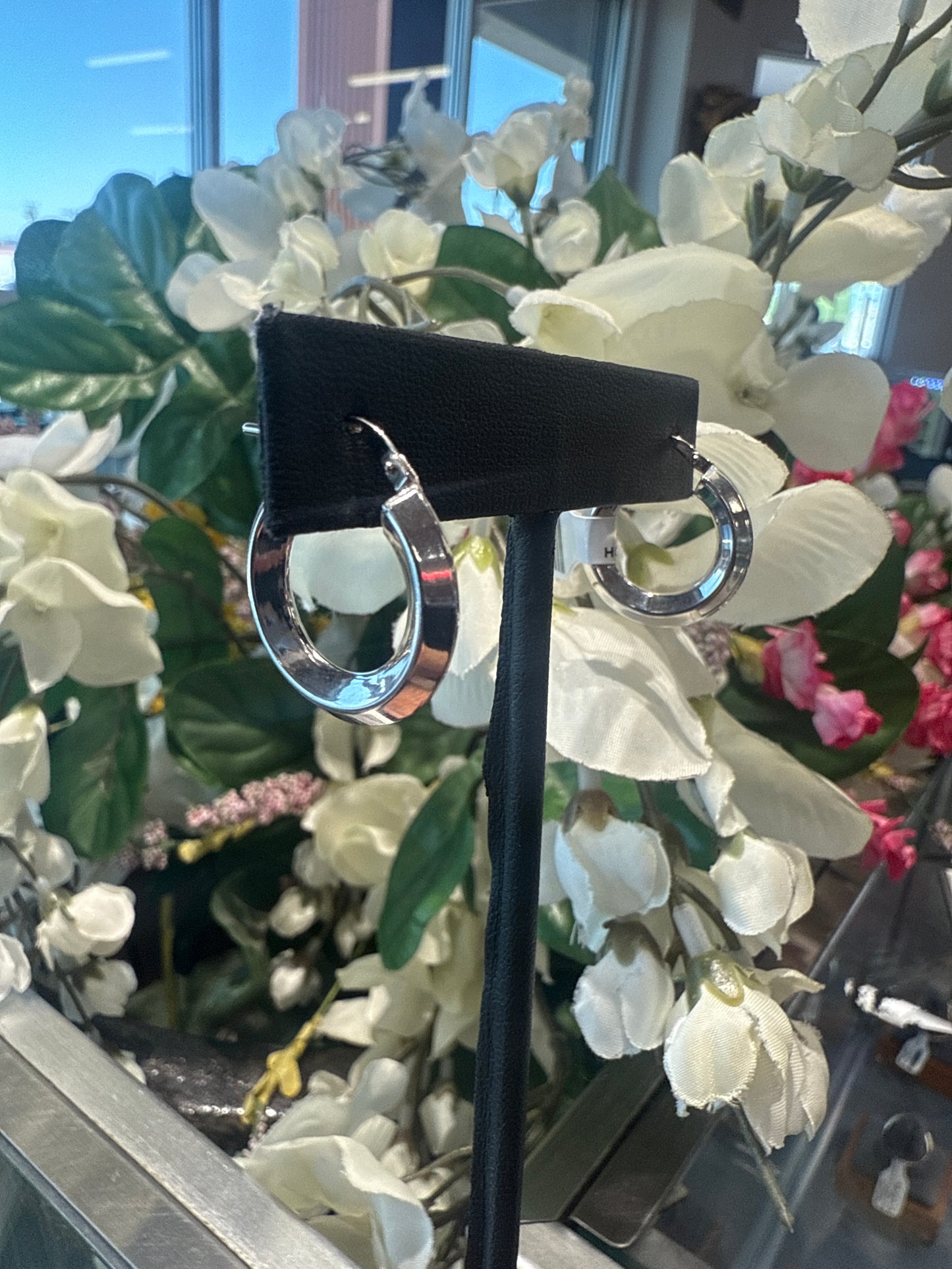 Silver hoops