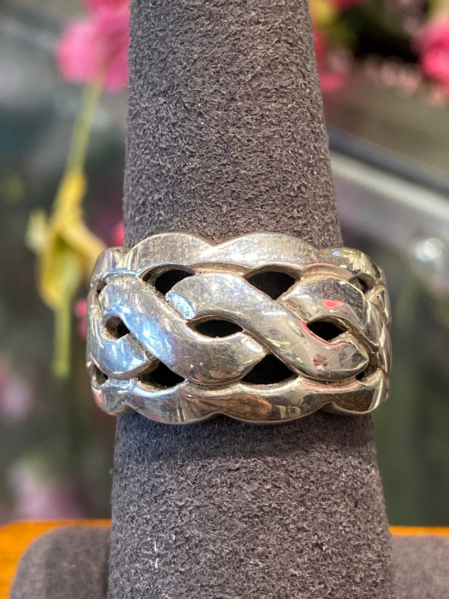 Silver Band With Design