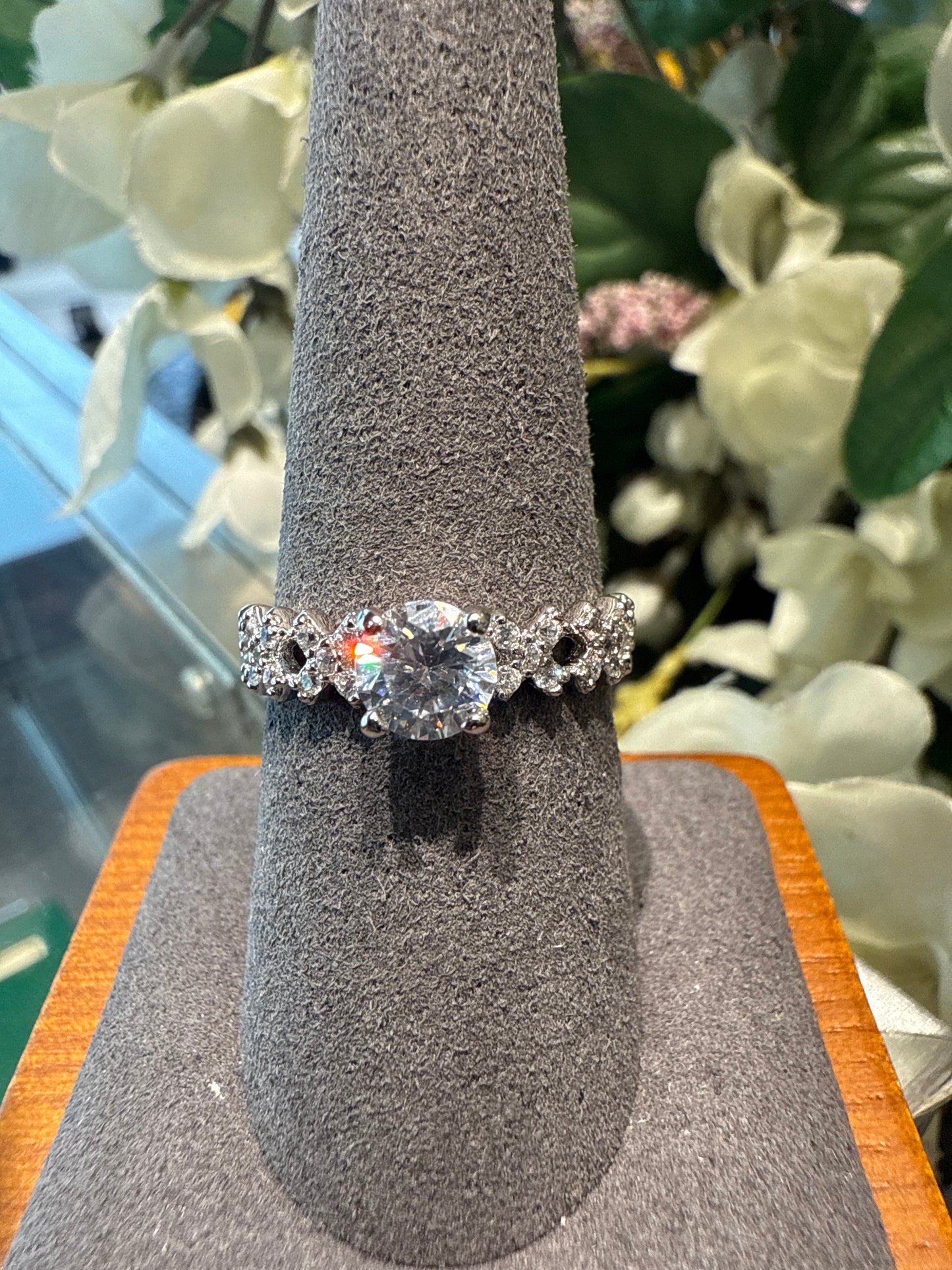 Silver wedding set