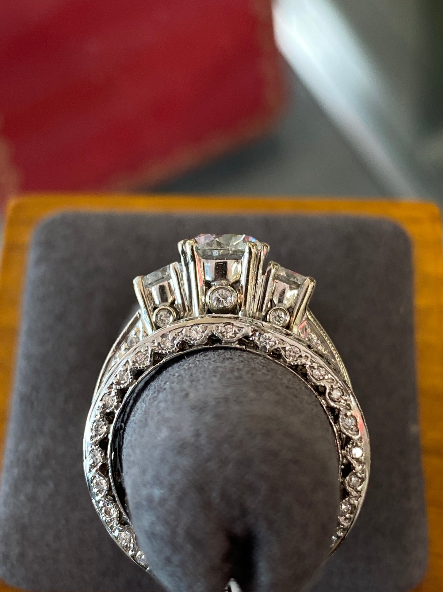 14k White Gold Diamond Wedding Set