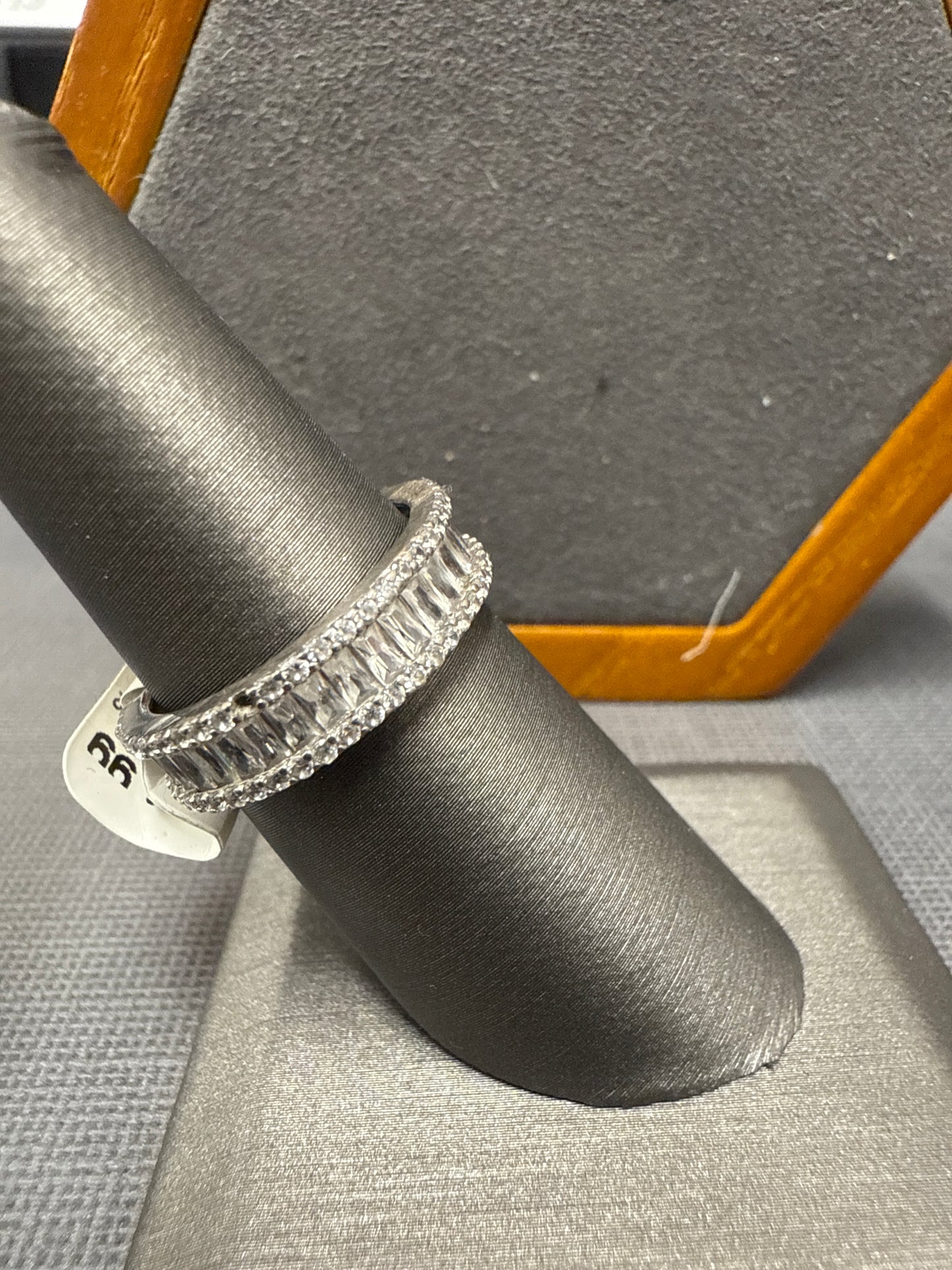 Silver eternity ring