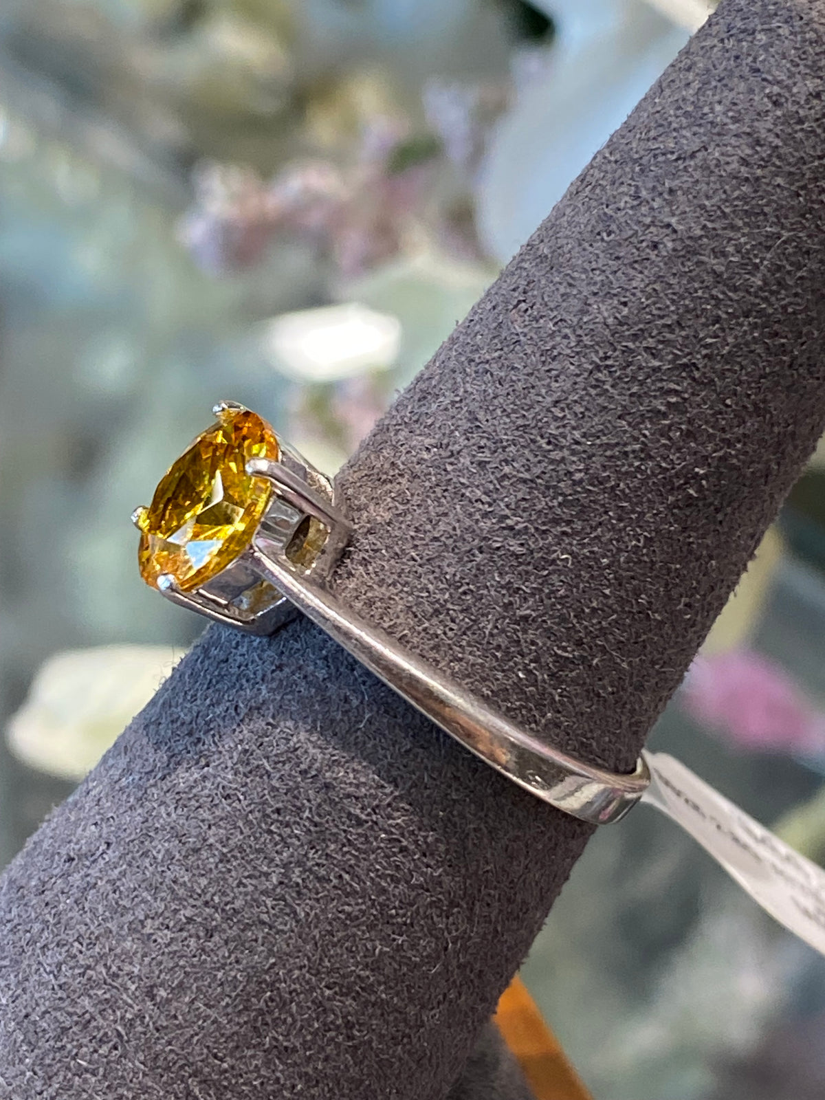 925 Silver Ring With Colored Stone