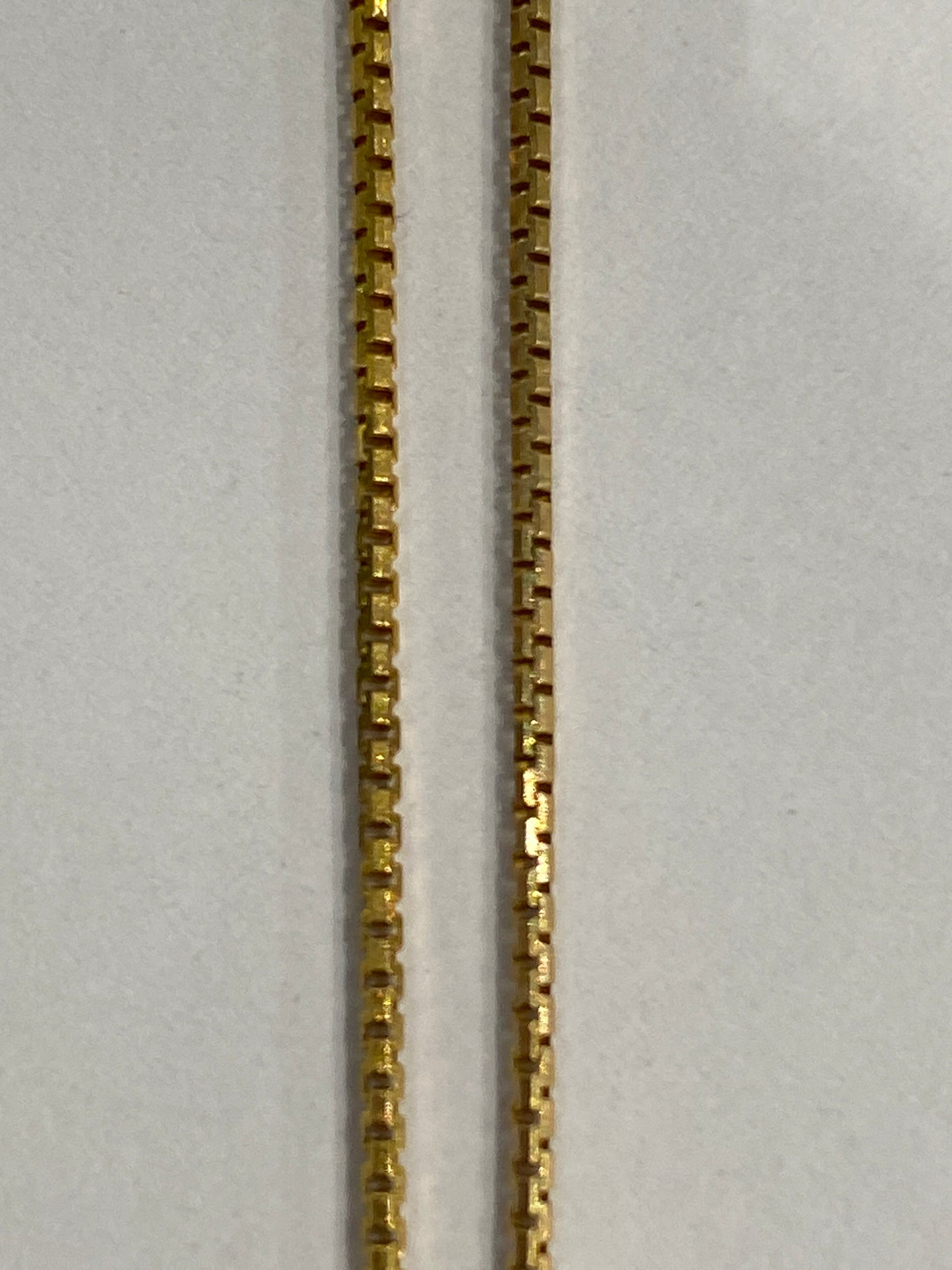 14k Yellow Gold Box Link Chain