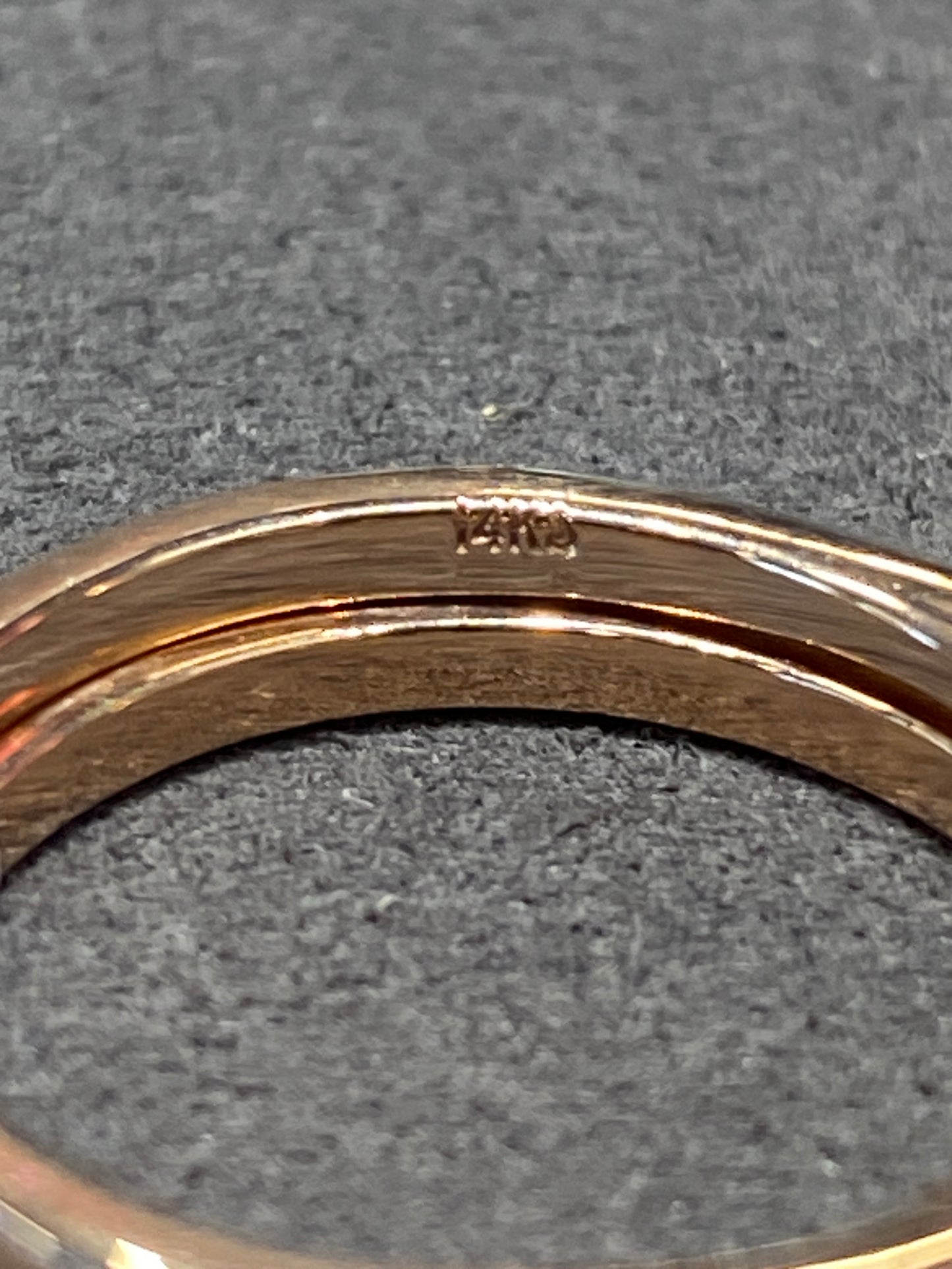 14k Rose Gold Diamond Wedding Set