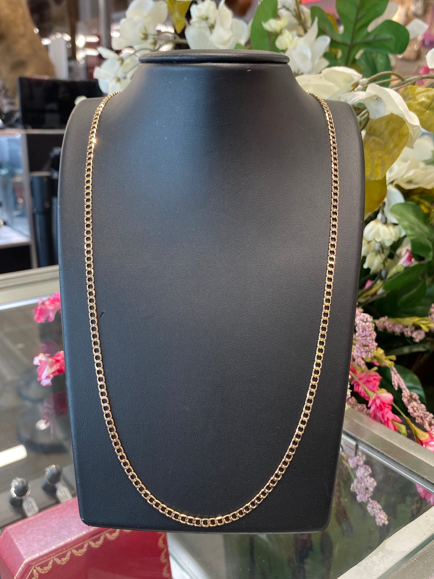 14k Yellow Gold Curb Link Chain