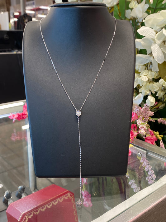 Silver Chain With Cubic Zirconias